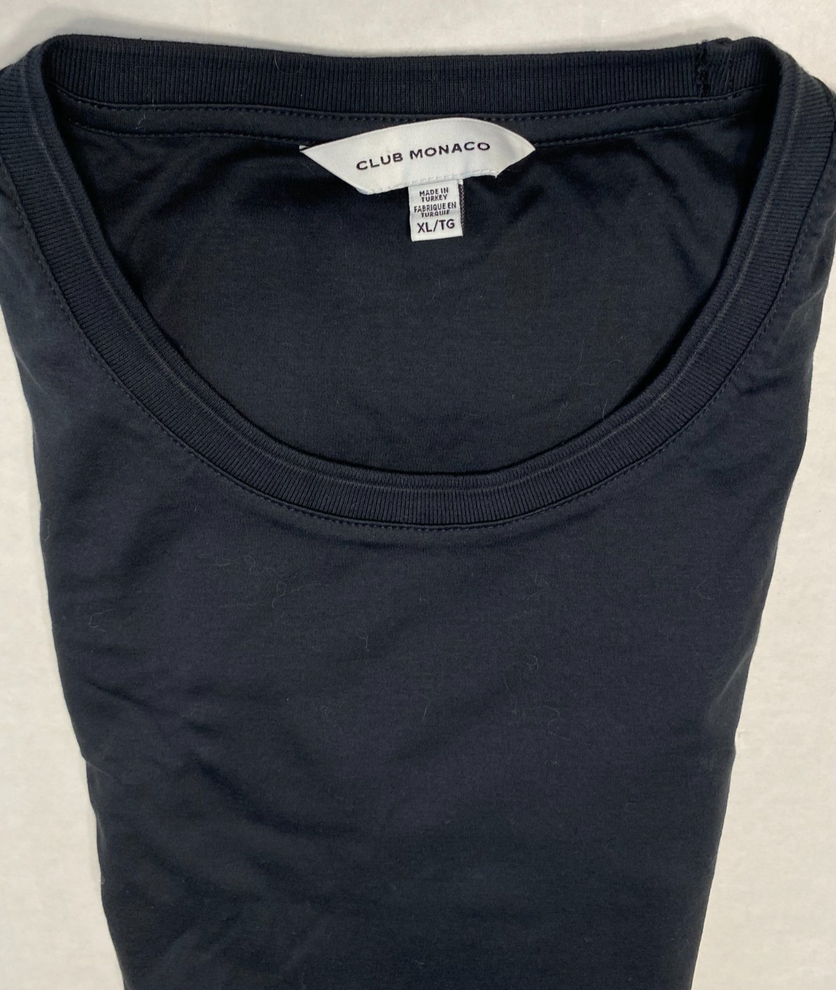 Club Monaco Men&rsquo;s Refined Black T-Shirt XL EUC