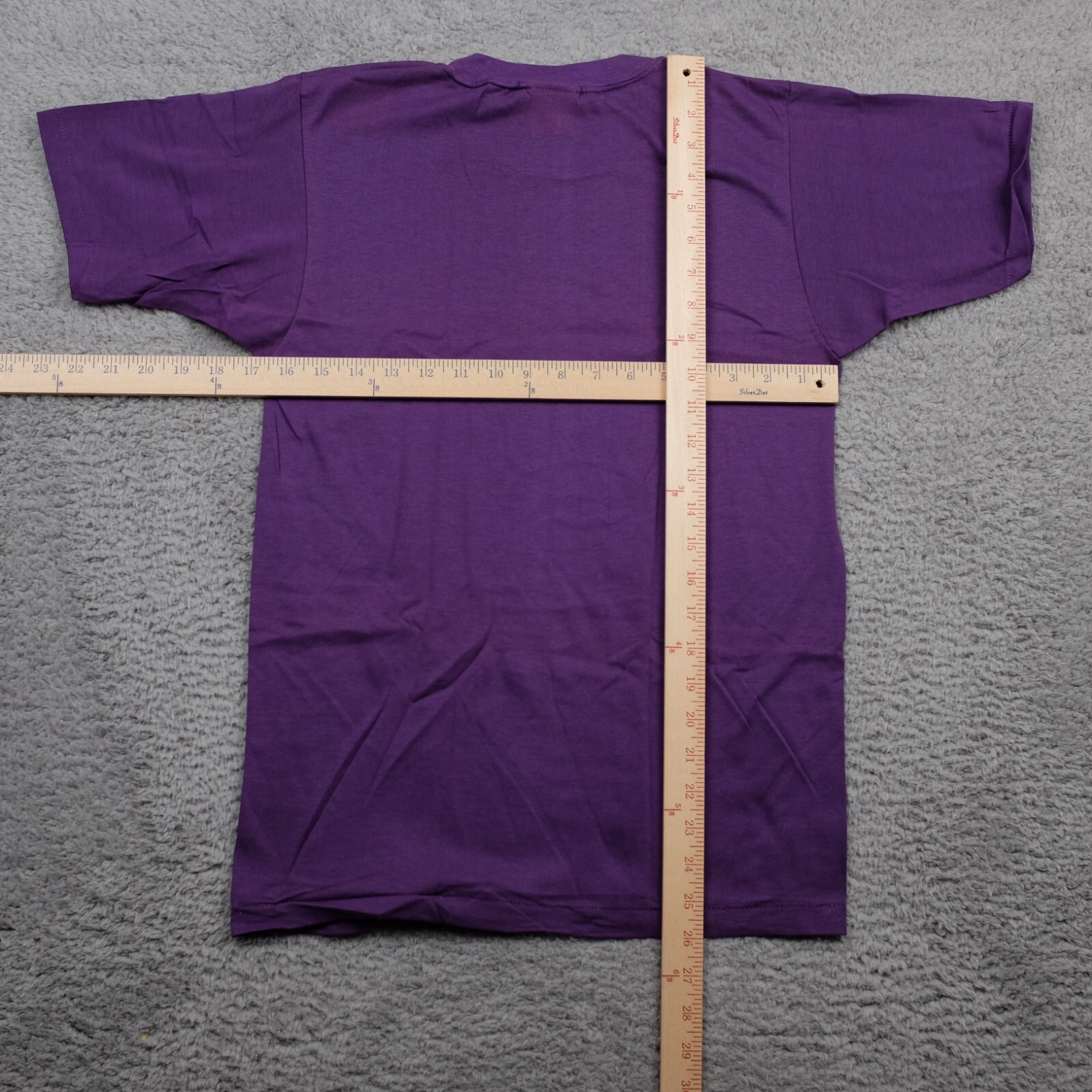 Cal Cru Adult S Purple Short Sleeve VINTAGE T-Shirt