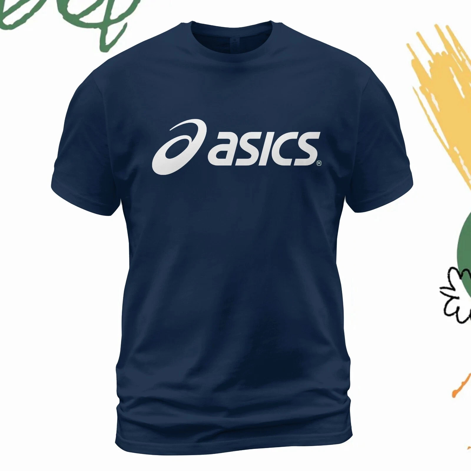 New Asics Logo T-Shirt Funny Size S-5XL Made in USA
