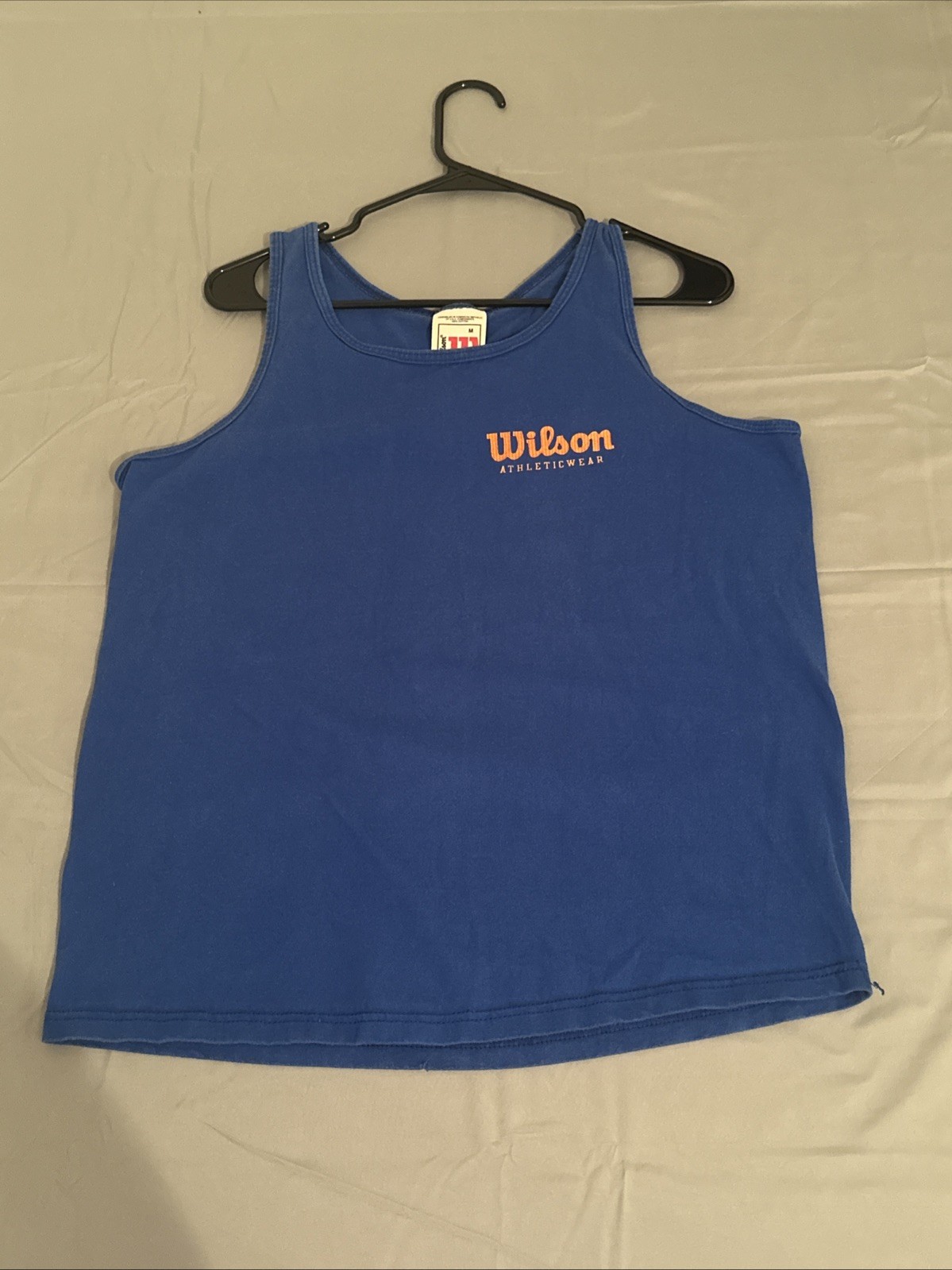 90s Vintage Wilson Tank Top Blue/orange Adult Size Medium