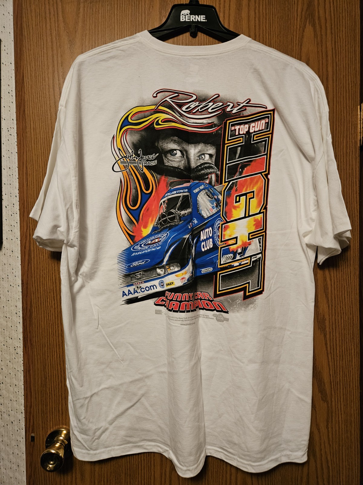 John Force Racing Robert Hight NHRA Hanes T-shirt Men&rsquo;s Size 3XL. Brand New!