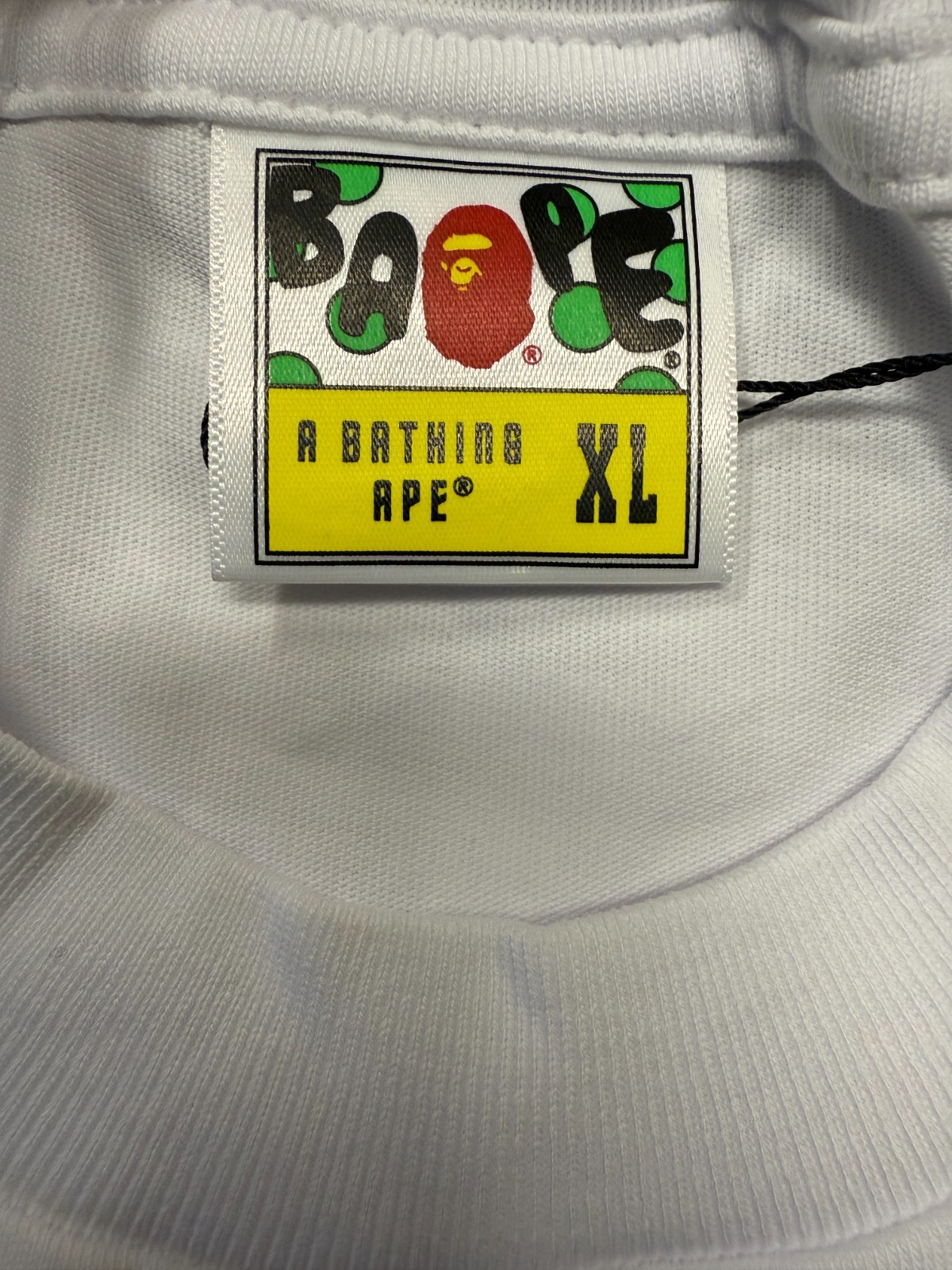 A Bathing Ape BAPE Line Camo Ape Head Playstation WHITE SIZE XL Relaxed Fit NEW