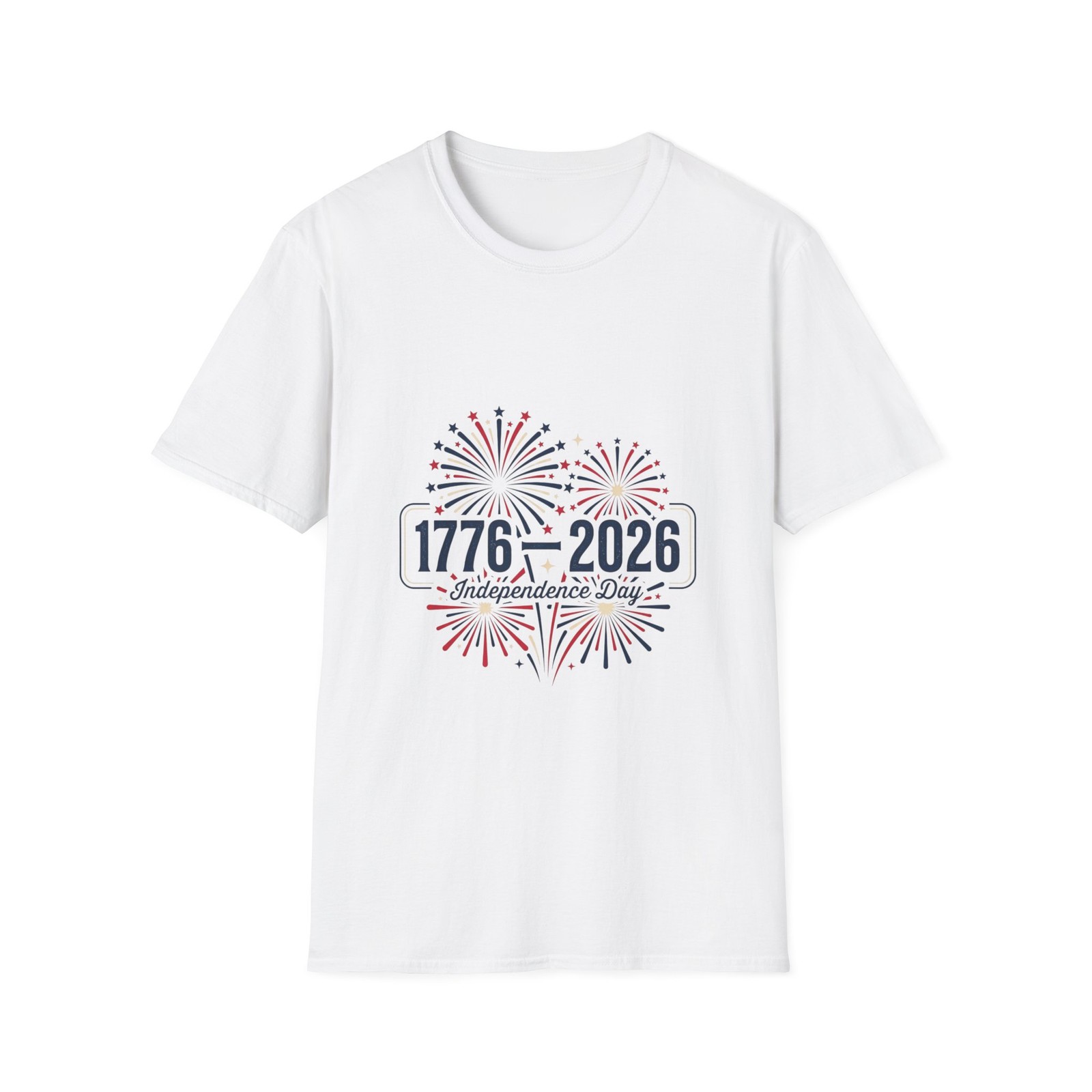 4th Of July T-Shirt , « 1776–2026 Fireworks « , Sz. Sm – 5XL.