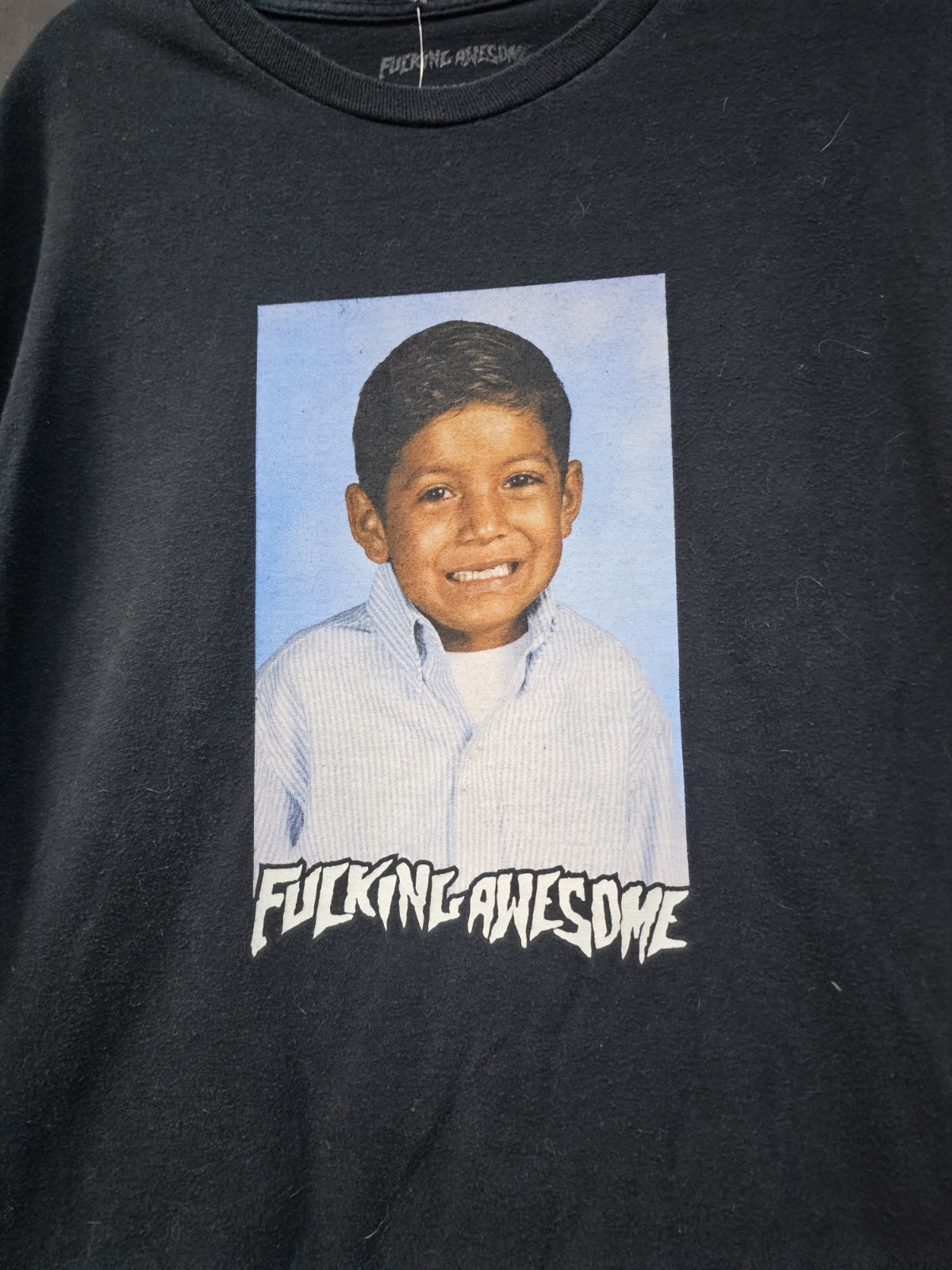 FA F*cking Awesome Louie Lopez Photo Tee Size XL Skate Tee Excellent Condition