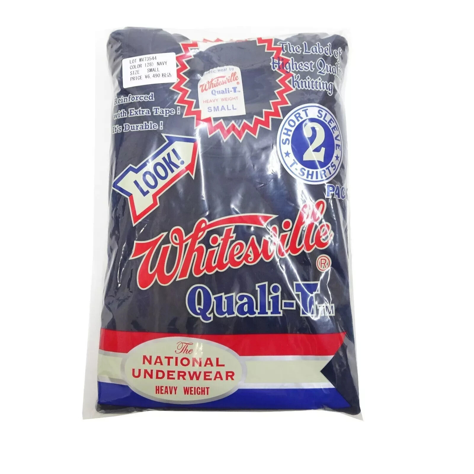 Whitesville WV73544 2-PACK T-SHIRT Navy Size M L XL XXL Men&rsquo;s Made in Japan