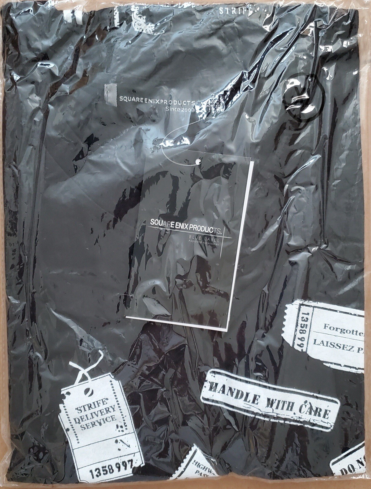 SQUARE ENIX Final Fantasy VII 7 Strife Delivery Service Black T-shirt US SIZE L