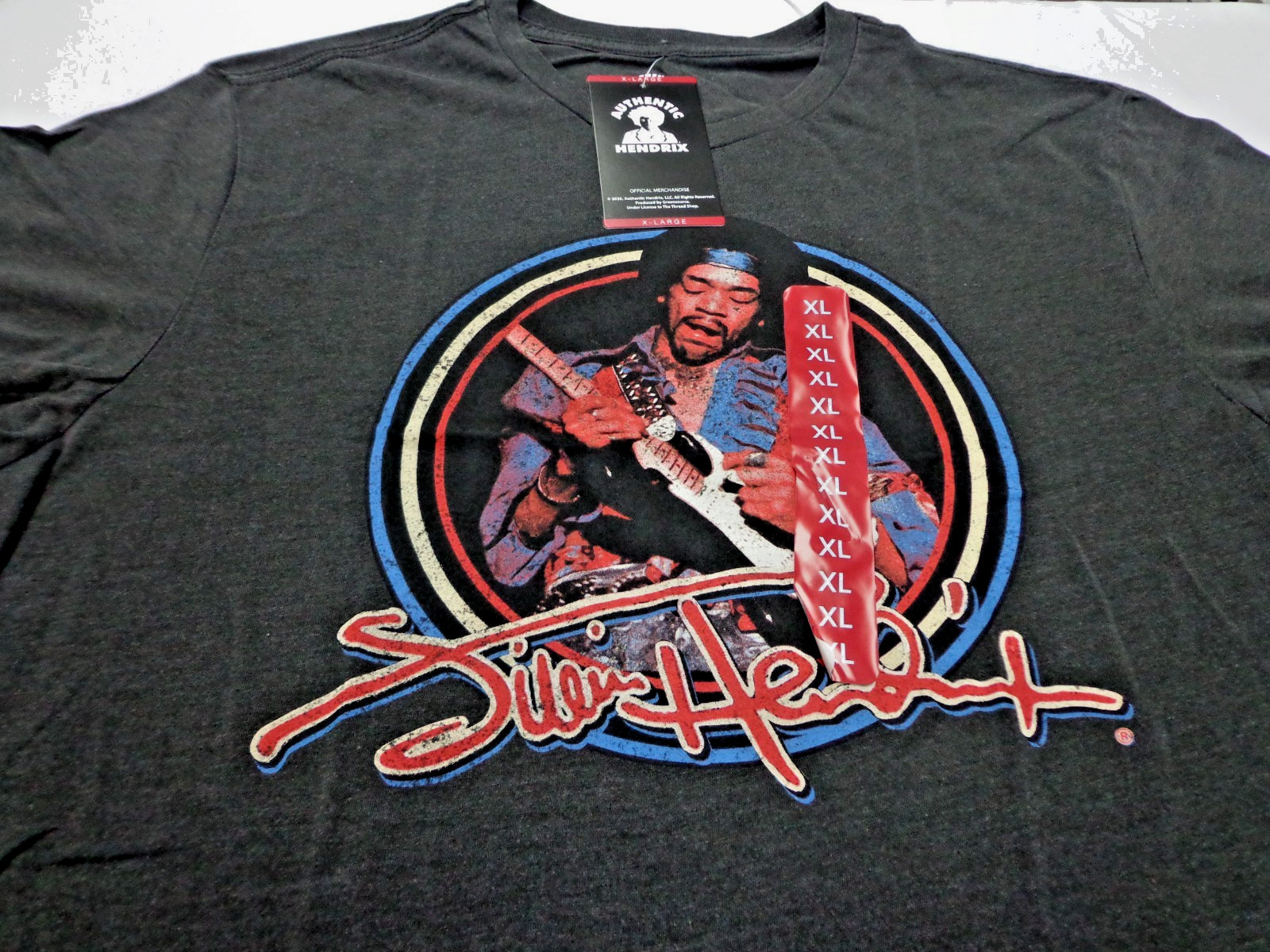 Authentic Jimi Hendrix 1969 Tour T Shirt Size XL NEW