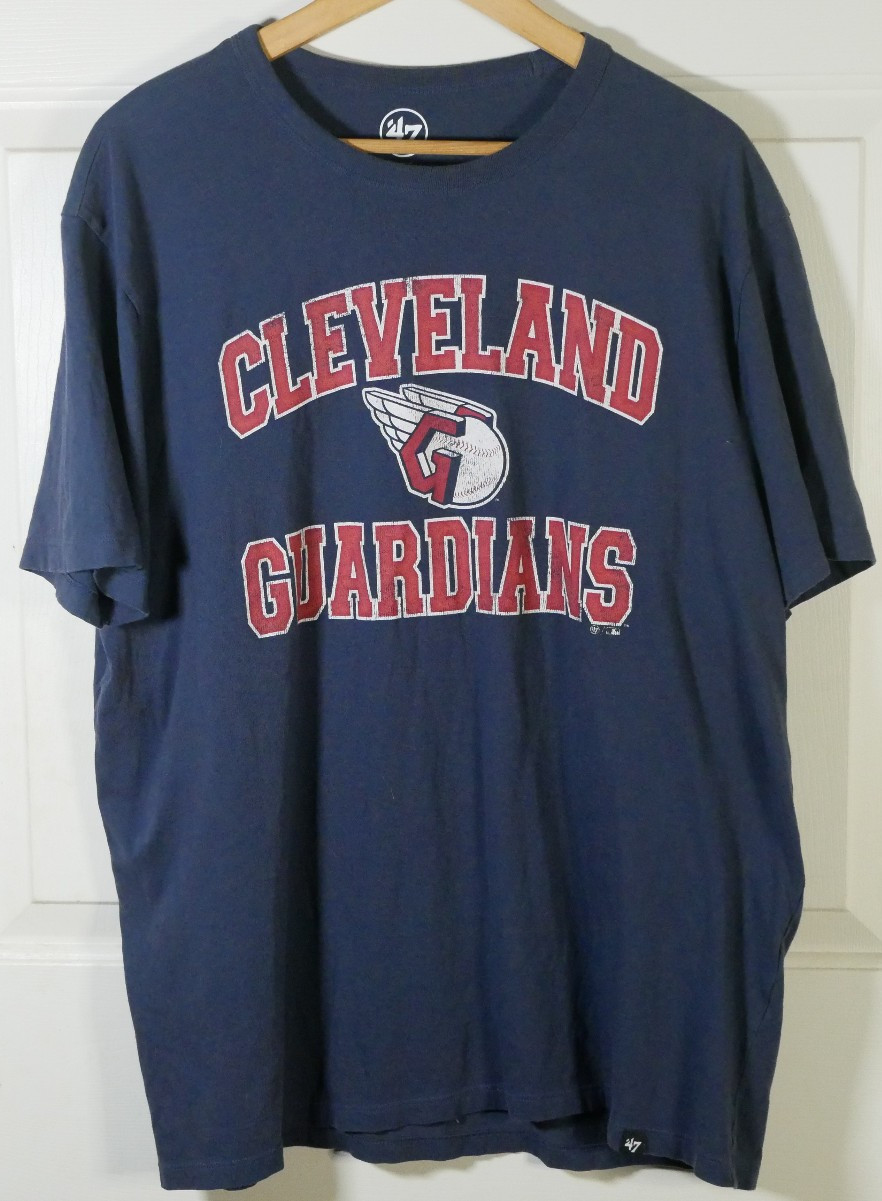Cleveland Guardians Shirt Mens L &rsquo;47 Brand MLB Baseball Tee Ohio Team Logo 47
