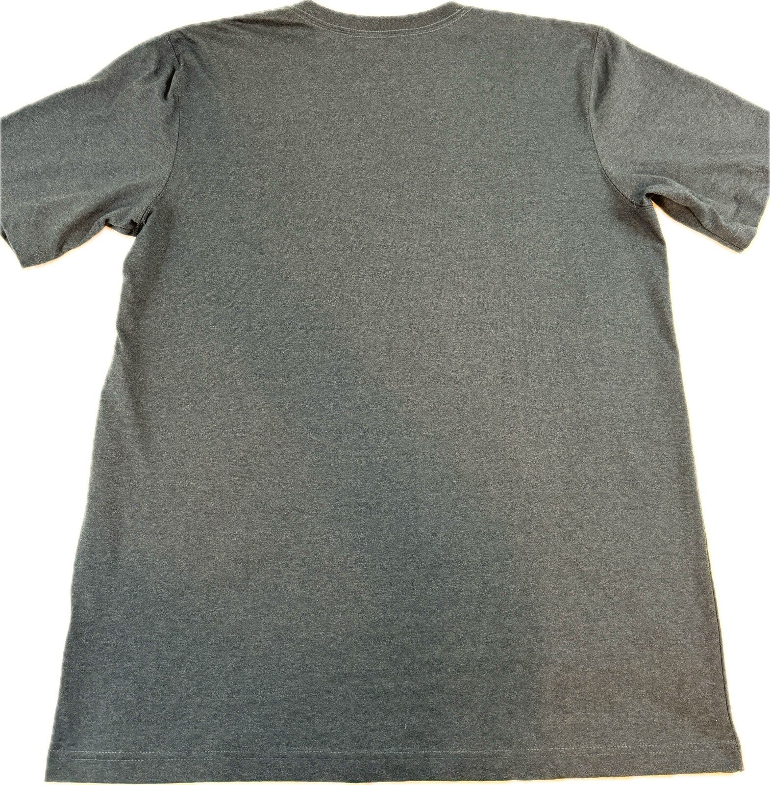 Carhartt Men’s Tshirt Short Sleeve Navy Heather Gold Script Logo Size Large Tall