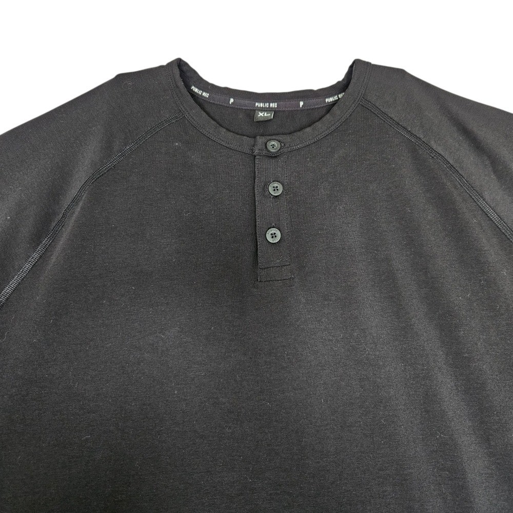 Public Rec Go-To L/S Pima Cotton Henley Stretch T-Shirt Sz XL