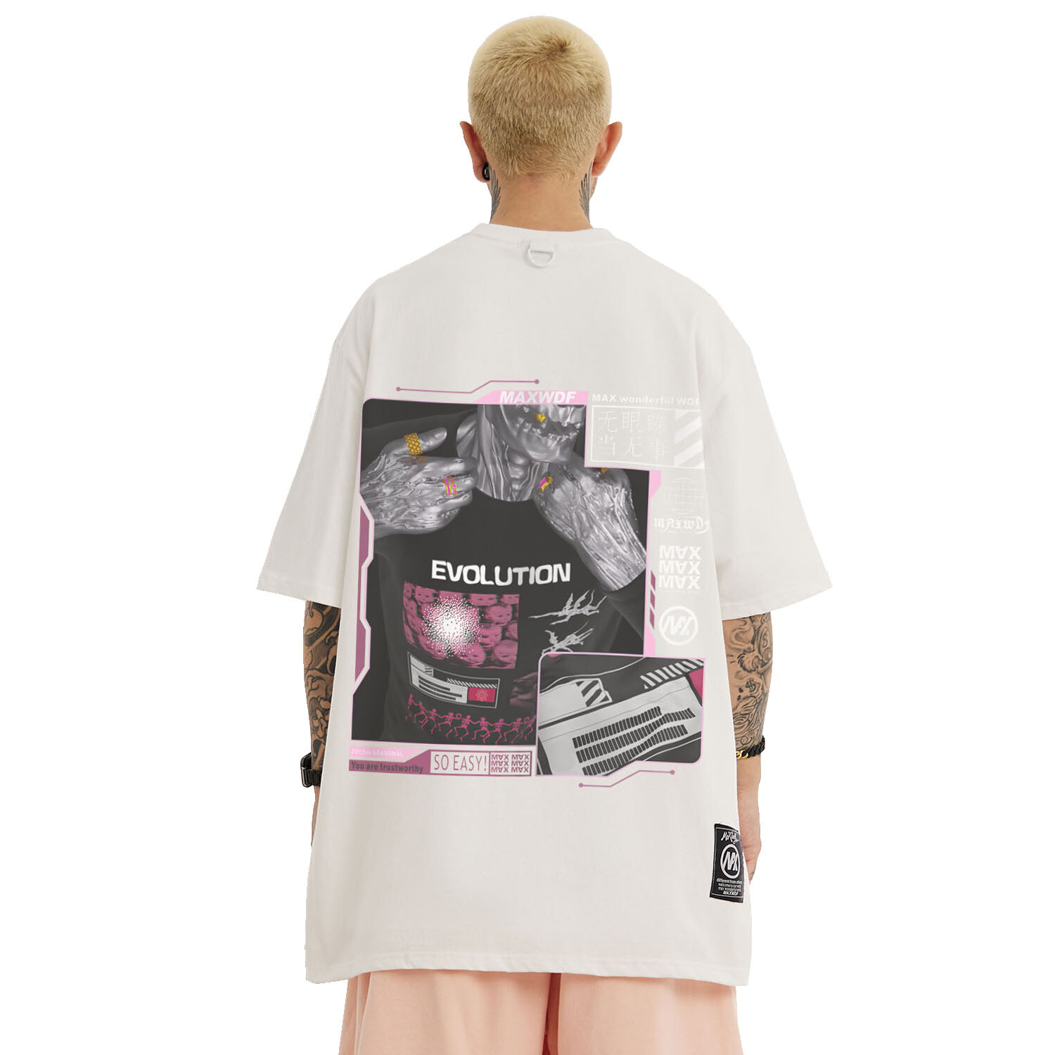 MFCT Men&rsquo;s Streetwear Artwork Graphic Tee Crewneck Half Sleeves T-shirt