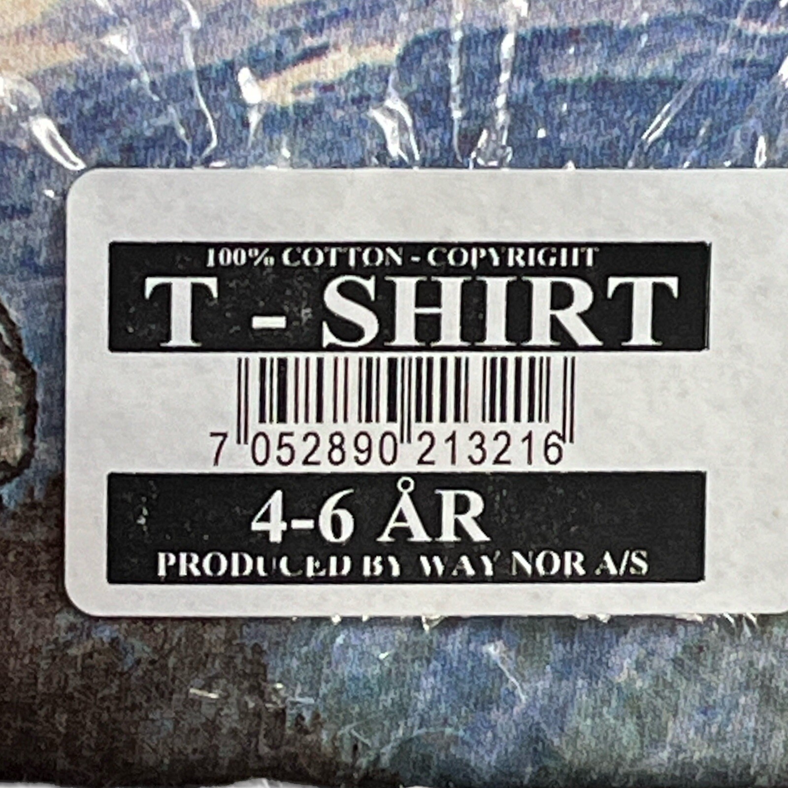 Vntg NyForm Trolls T-Shirt 100% Hurricane Cotton NIP Size 4/6 Norway Early 1990s