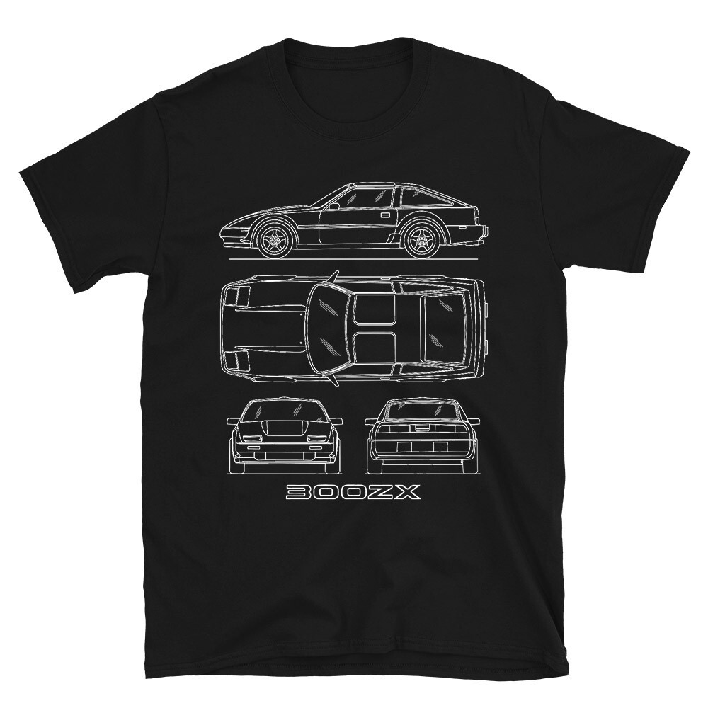 300ZX Z31 Fairlady Z Blueprint Men&rsquo;s T-shirt JDM Sports Car Vintage Retro Tee