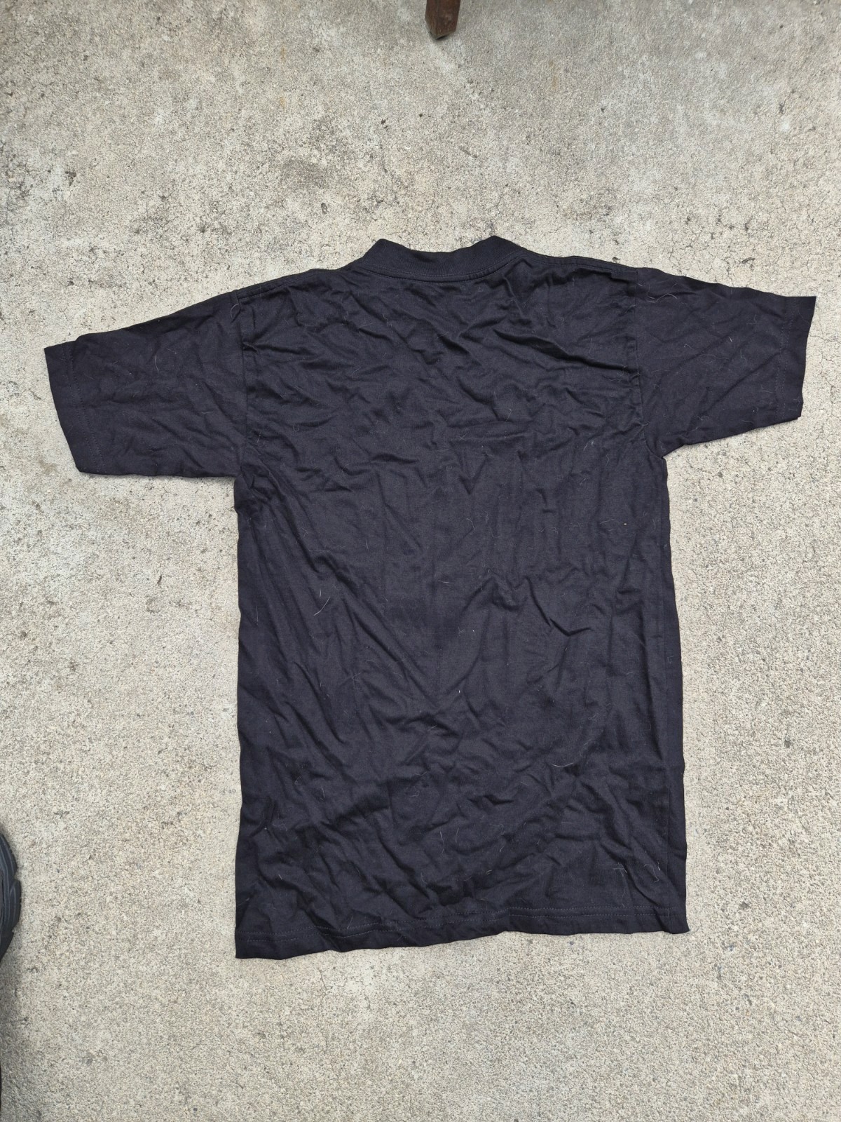 Bayside Men&rsquo;s Black Preshrunk Cotton Funny Graphic Crew Neck T-Shirt Size S