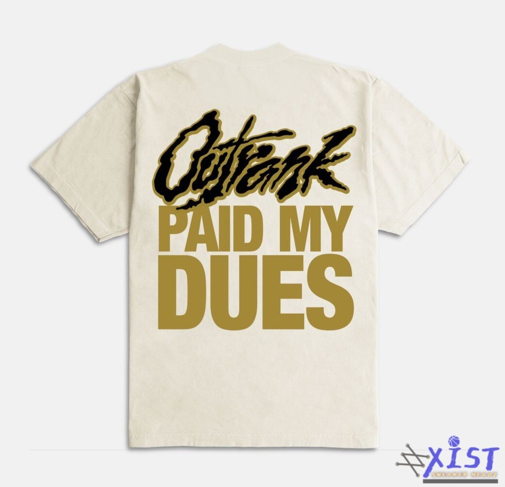 OUTRANK « PAID MY DUES » ULTRA HEAVY WEIGHT OVERSIZED SNEAKER T-SHIRT Cream