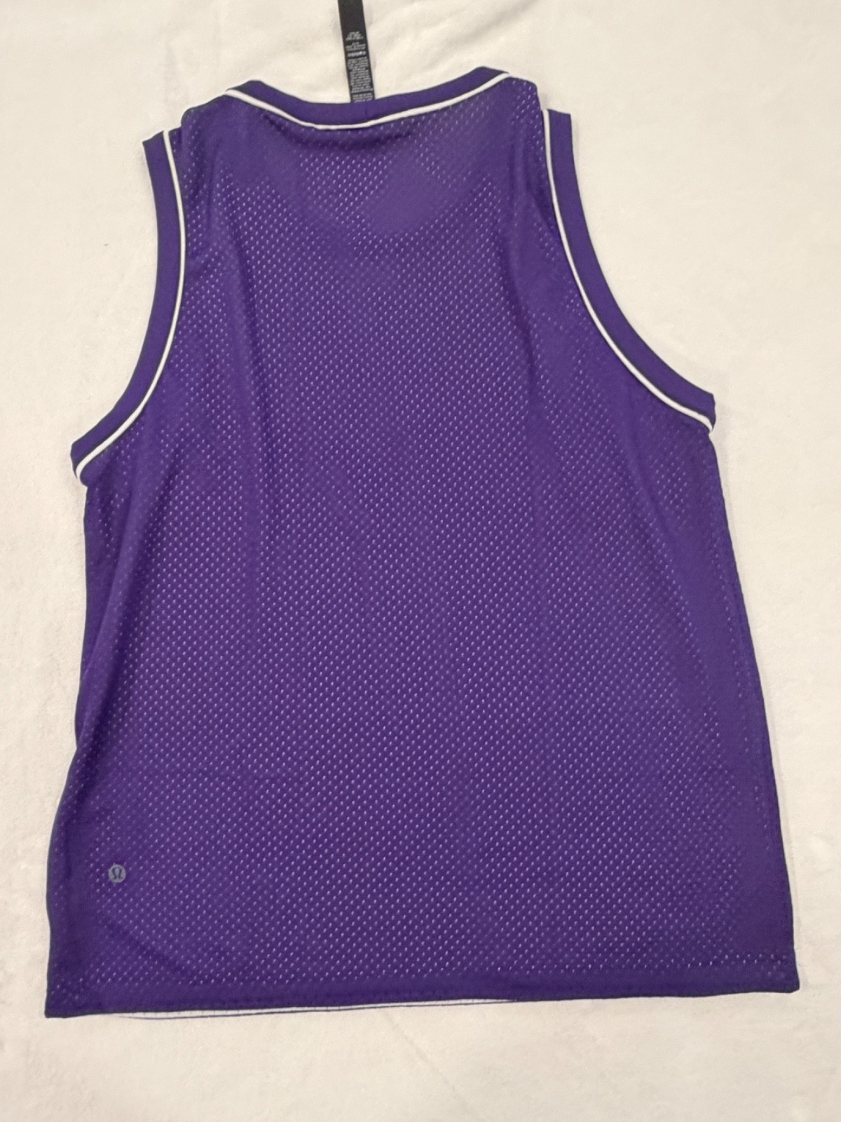 Lululemon Double Layered Mesh Reversible Tank Purple/White Men&rsquo;s Medium NWT