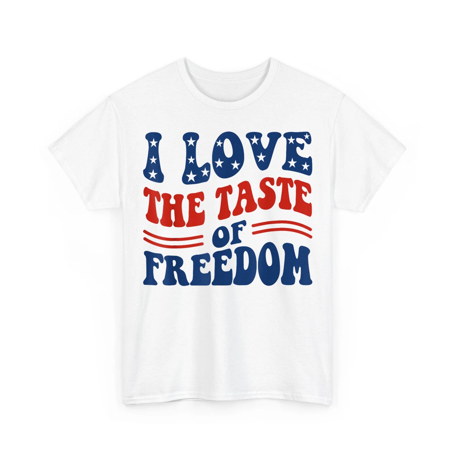 I Love The Taste of Freedom Funny 4th July Couples Matching Patriotic T-Shirt