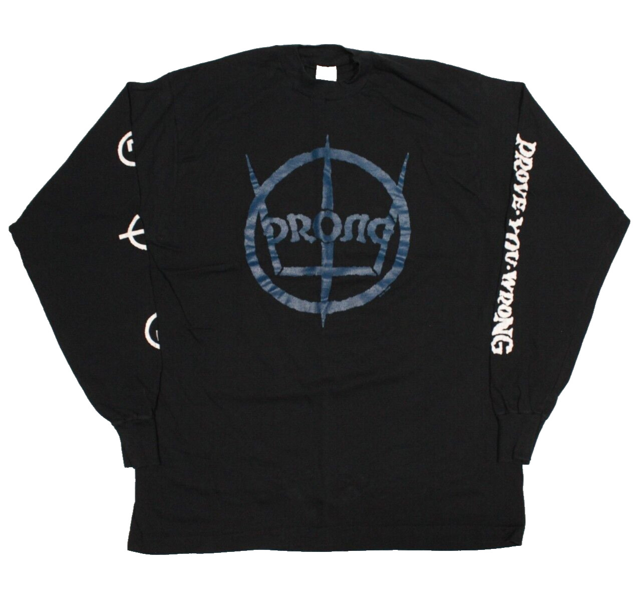 Vintage PRONG T Shirt size XL 1991 Band Tour Tee Single Stitch Long Sleeve
