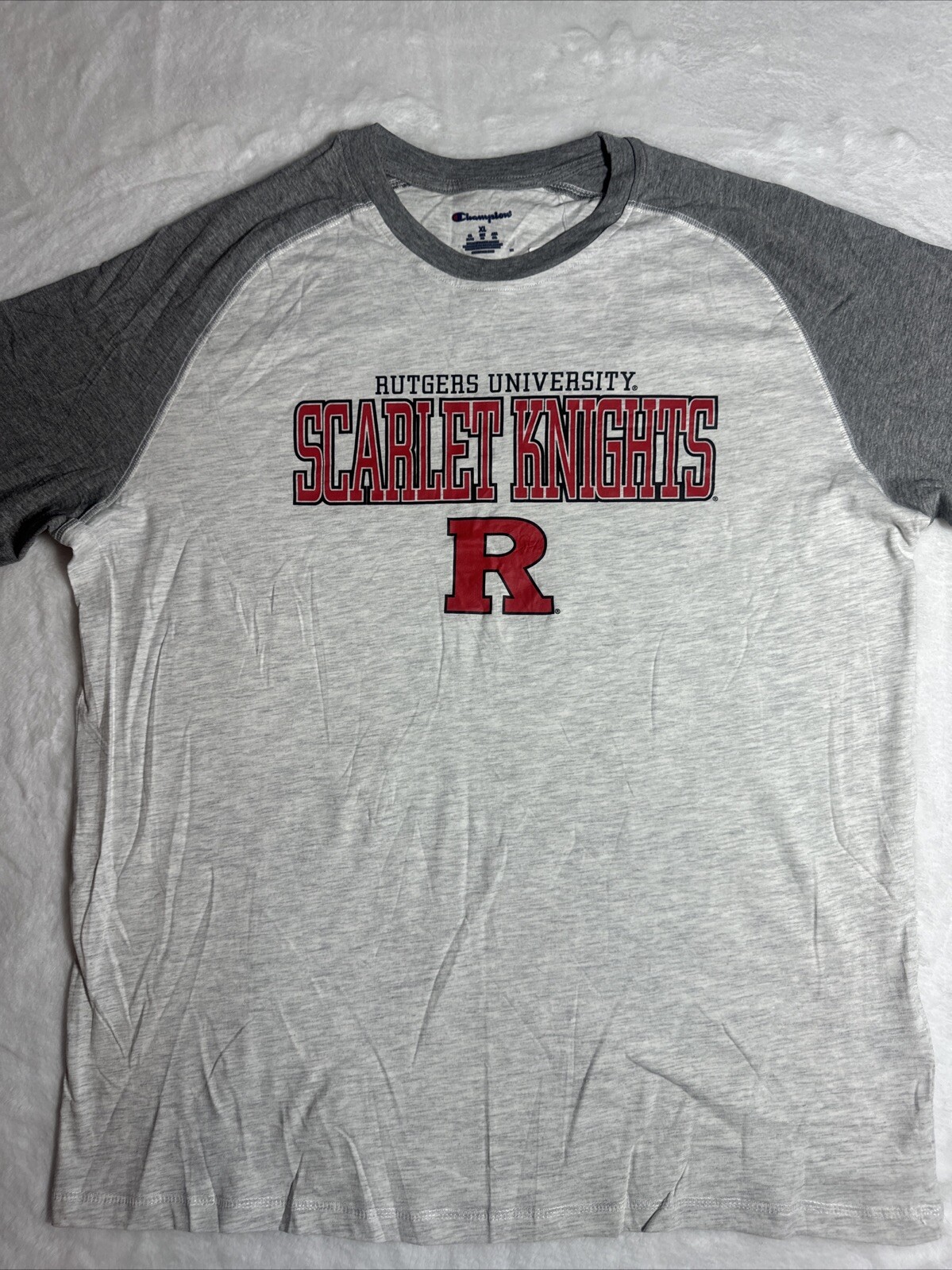 Champion Long Sleeve Rutgers University Tee T Shirt Size XL