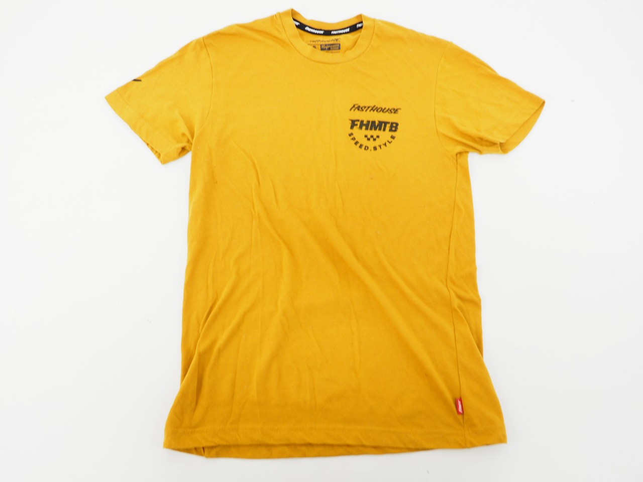 FastHouse Performance Blend MTB Cycling Tee Shirt Men&rsquo;s Size Small Gold / Black