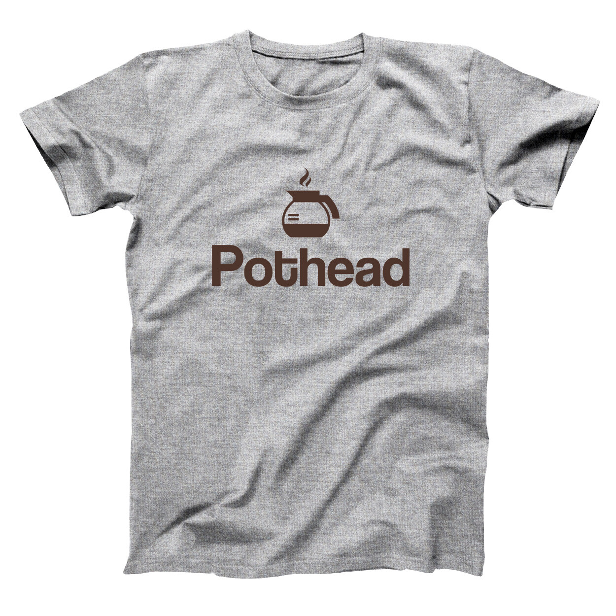 Pot Head Coffee Gray Basic Men&rsquo;s T-Shirt