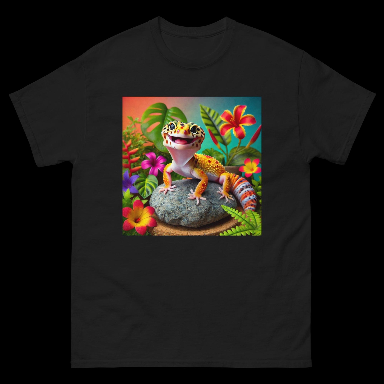 Funny Leopard Gecko Shirt Squiggle – Pet T Shirt – Unique 678