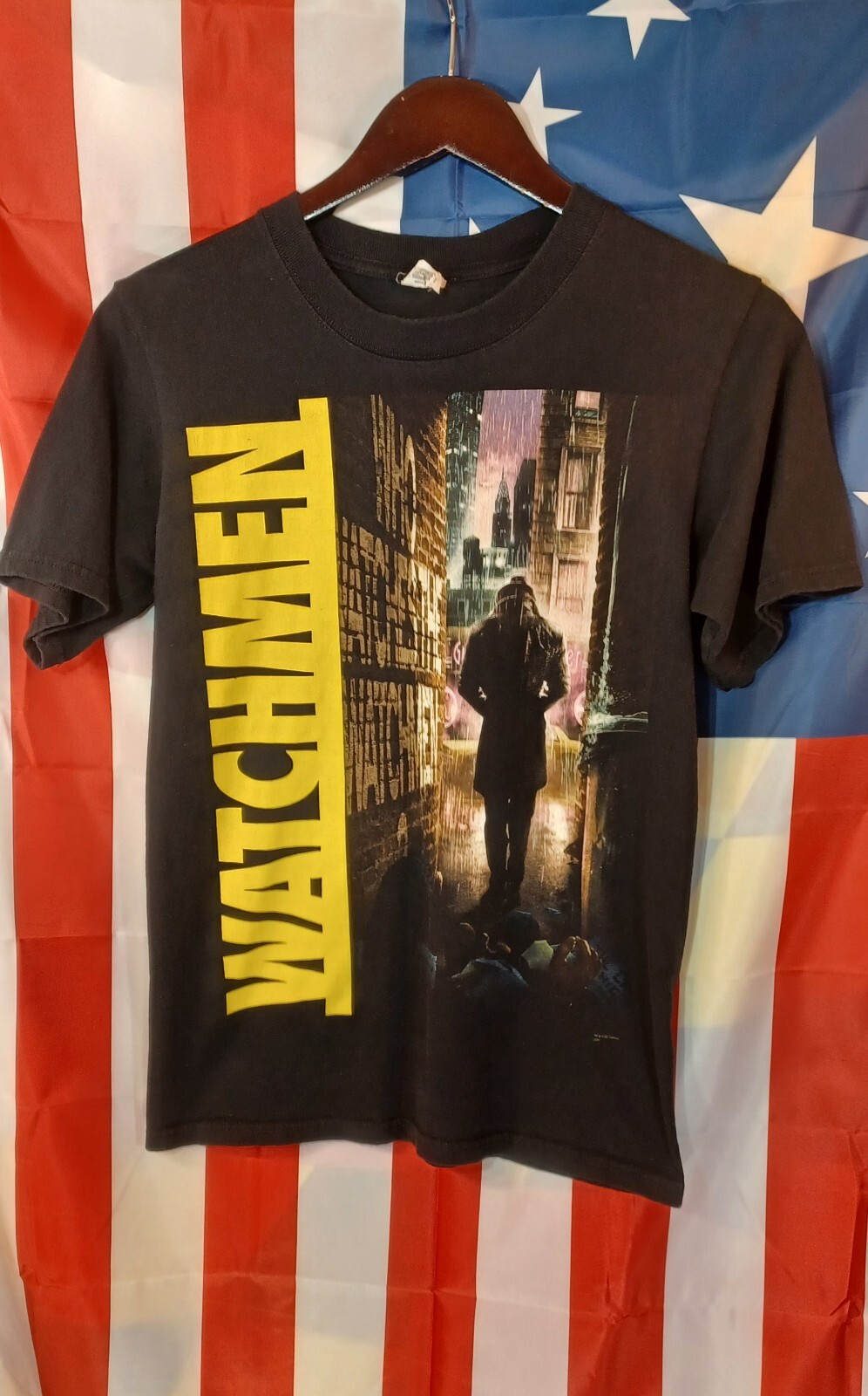 Vintage Watchmen Movie Shirt 2009 Rorschach Double Sided Alan Moore DC Comics🔥