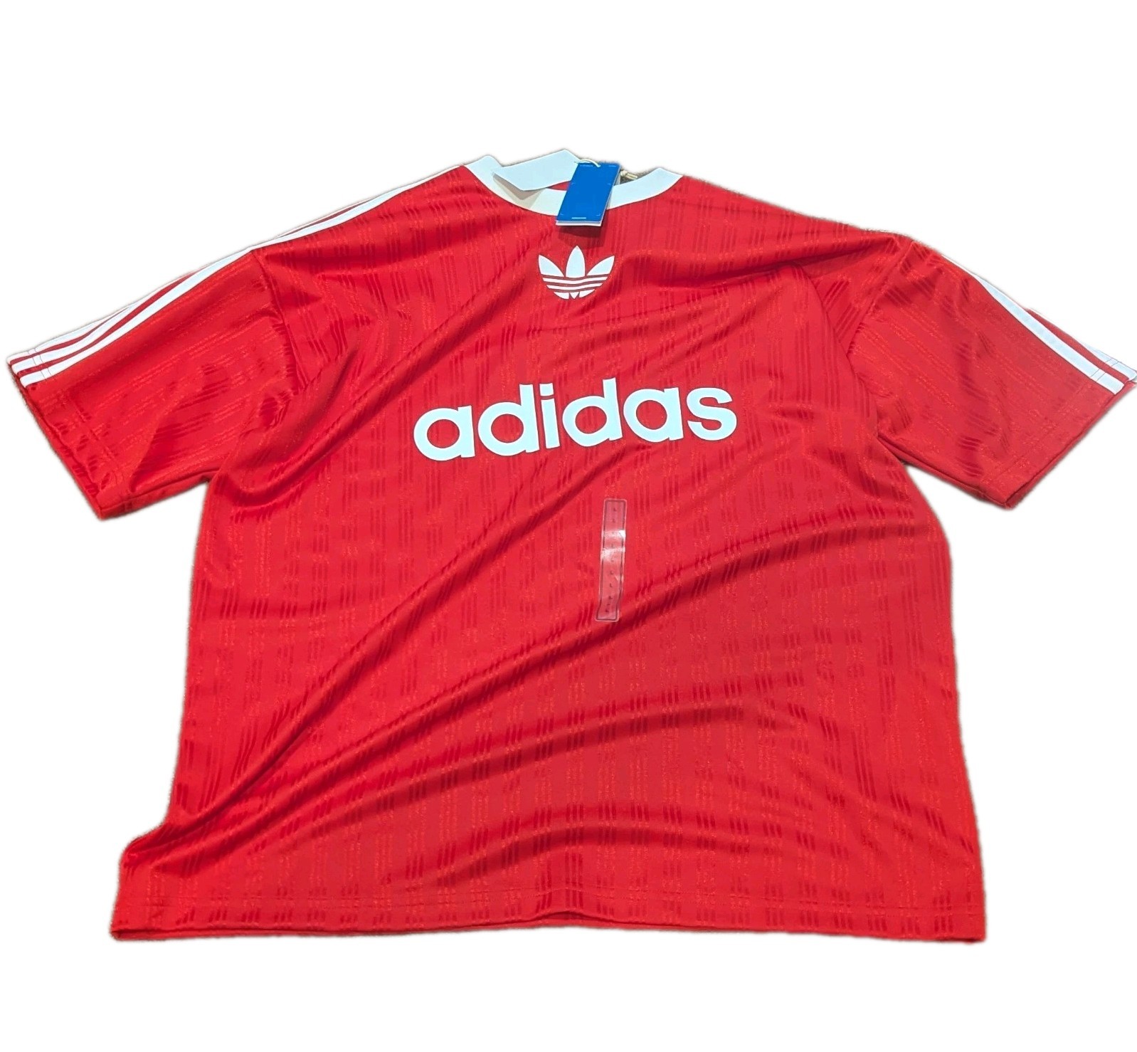 Men&rsquo;s Adidas 3 stripes Adicolor Trefoil Poly Red L New