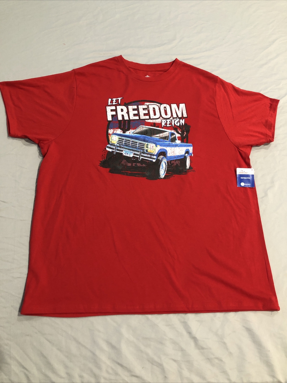 Way To Celebrate! Patriotic Men&rsquo;s Graphic T-Shirt Size 2XL