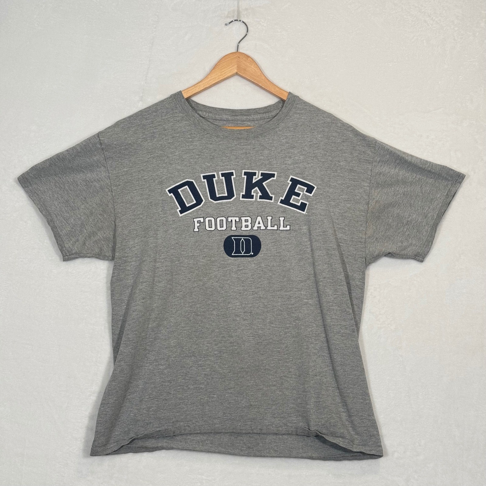 Champion Gray Duke Football T-Shirt Large