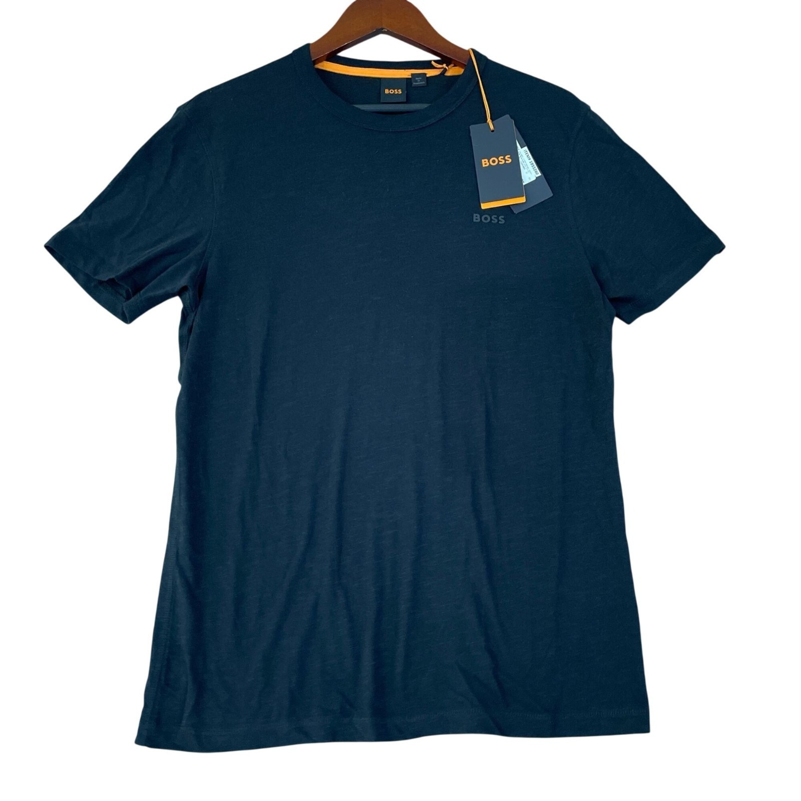 NWT Hugo Boss Men&rsquo;s S Cotton T-Shirt Crew Neck Classic Fit Black Short sleeve
