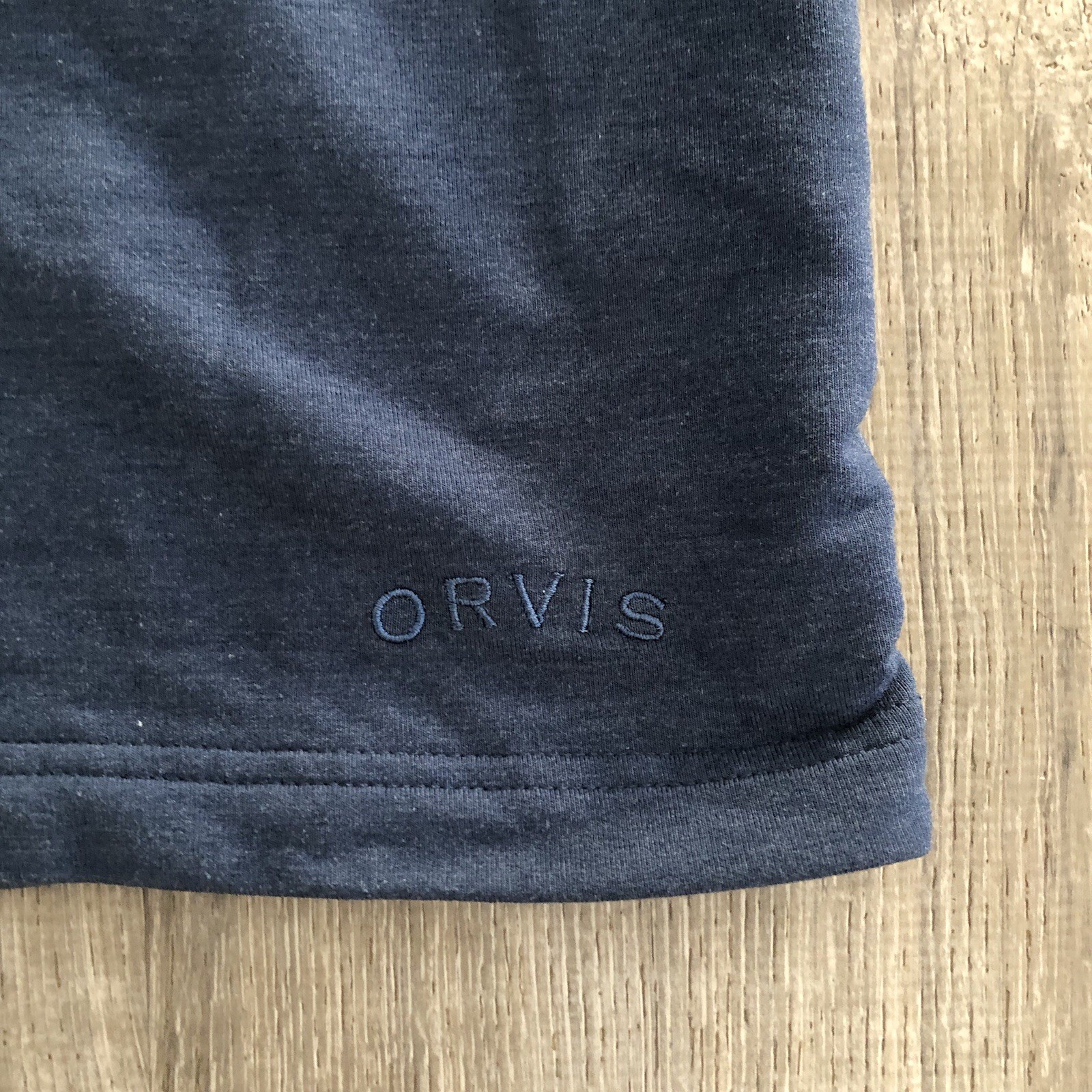Orvis Classic Collection Mens Size Large Blue Long Sleeve Pullover Shirt Thermal