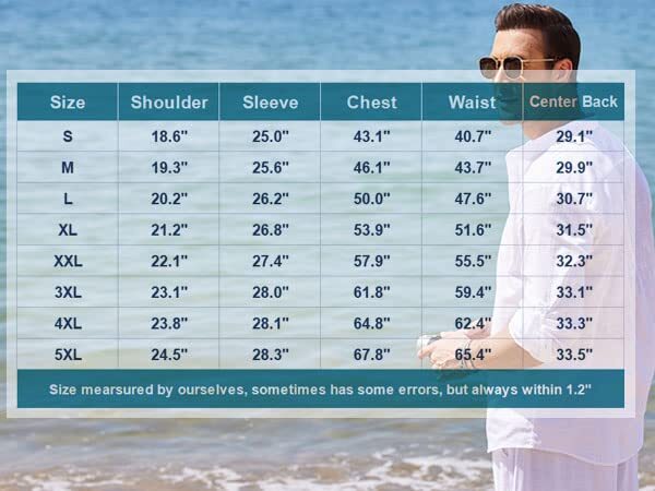 COOFANDY Men&rsquo;s Cotton Linen Henley T-Shirts Long Sleeve Hippie Casual Beach
