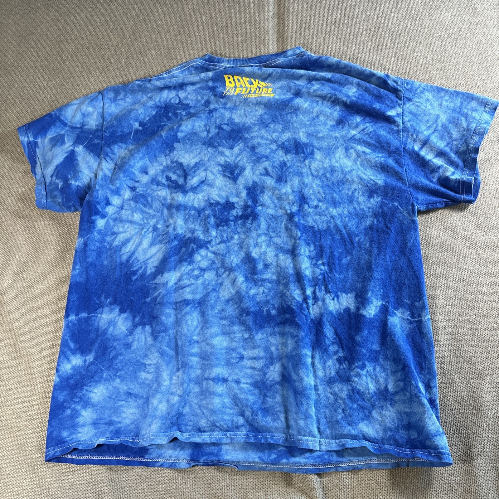 Back To The Future The Musical Tie Dye T-Shirt XL 88 MPH DeLorean 2023 Broadway