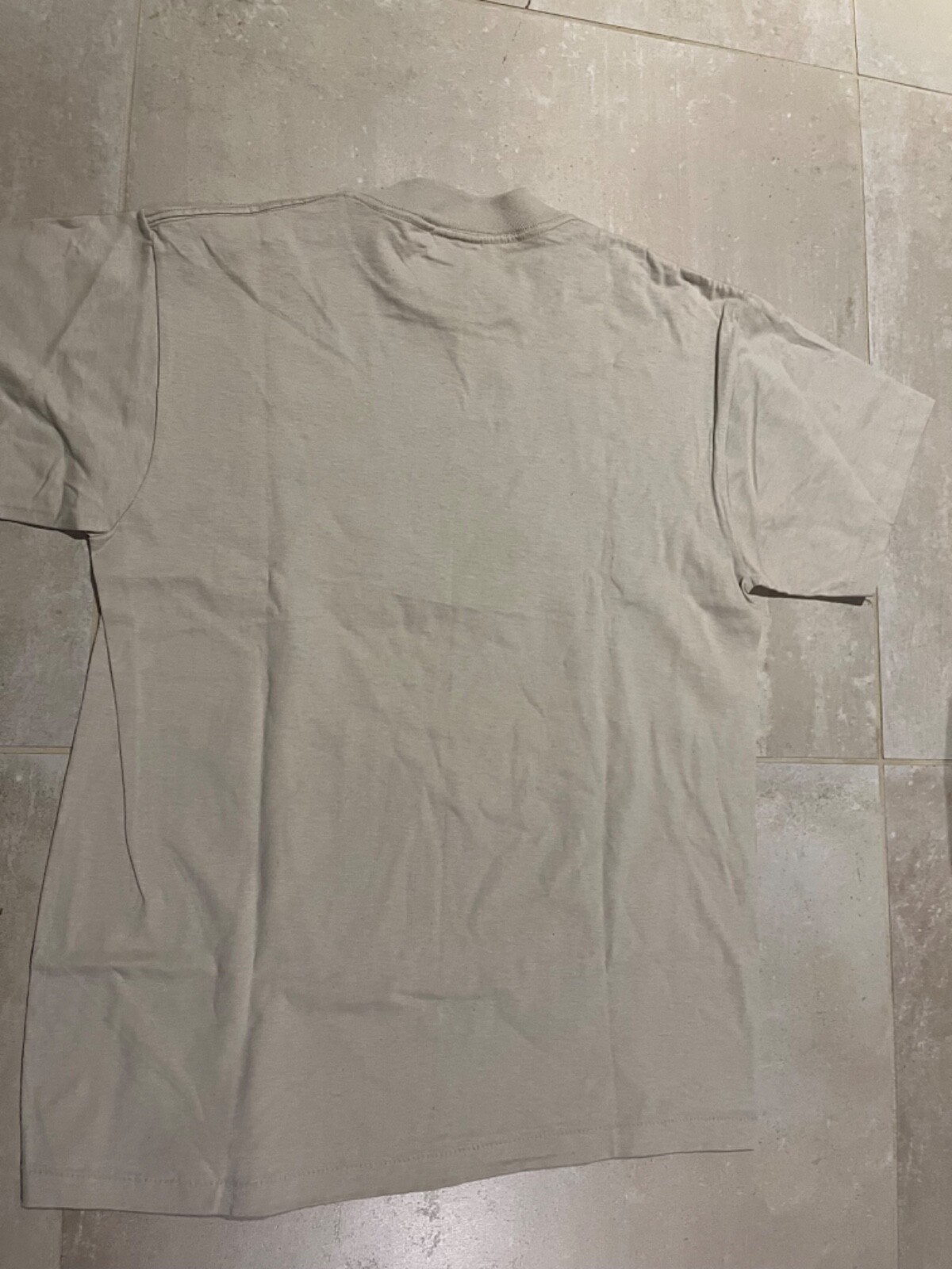 uscg t shirt , 100% cotton, beige khaki, large , new,100% cotton