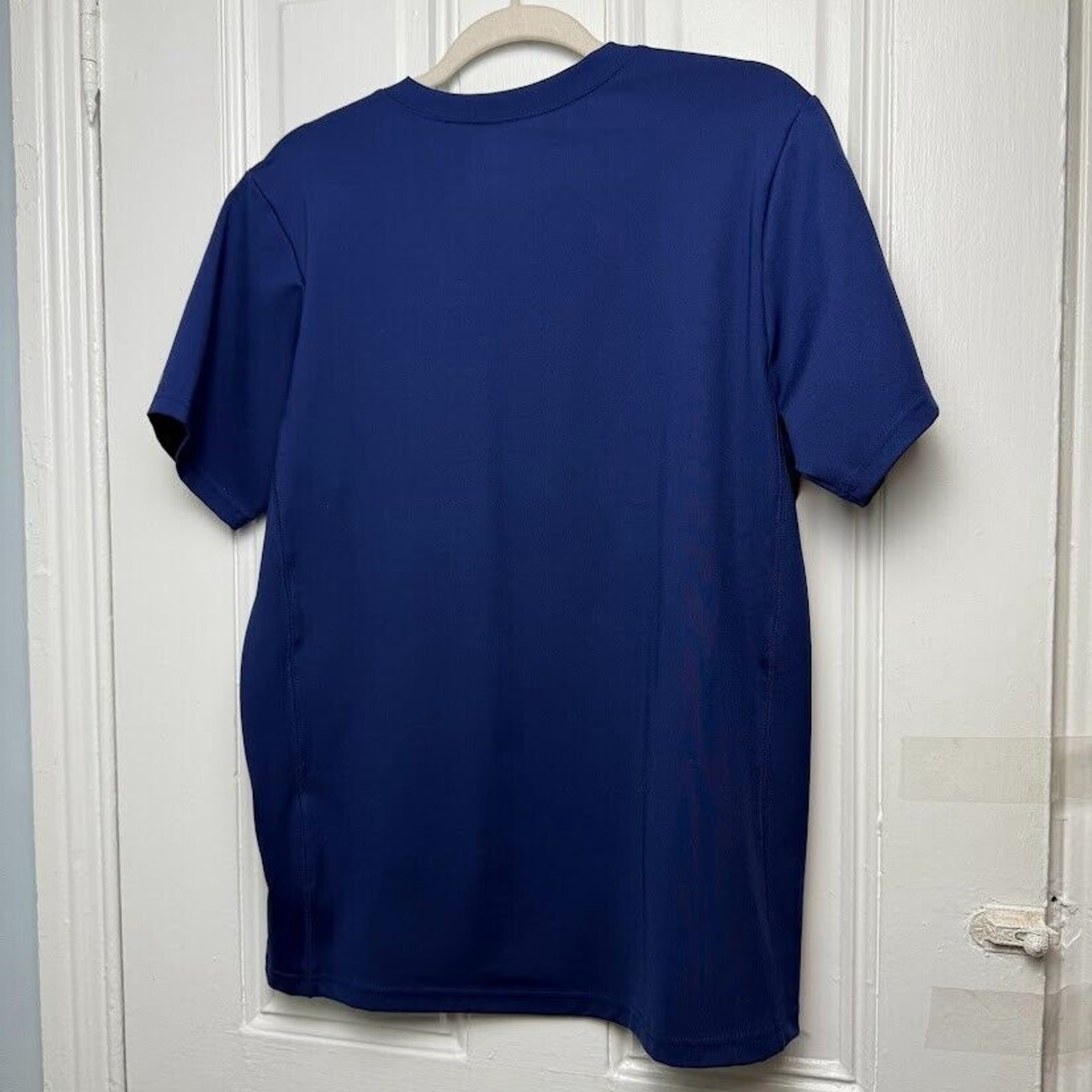 Wonderwink Scrub Shirt Mens Medium Blue Modern Fit Solid Chest Pocket