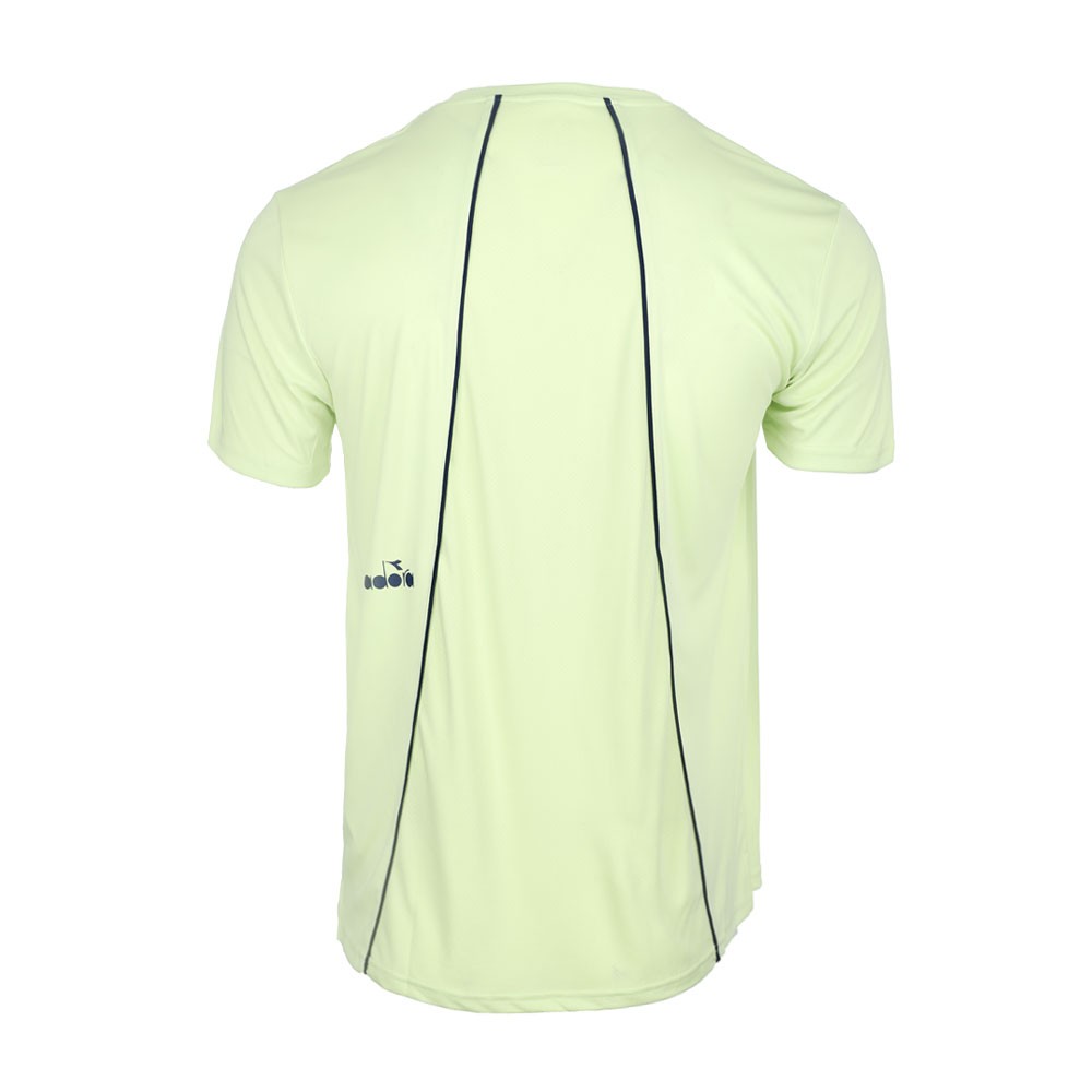 diadora Tennis Crew Neck Short Sleeve Athletic T-Shirt Mens Green Casual Tops 18