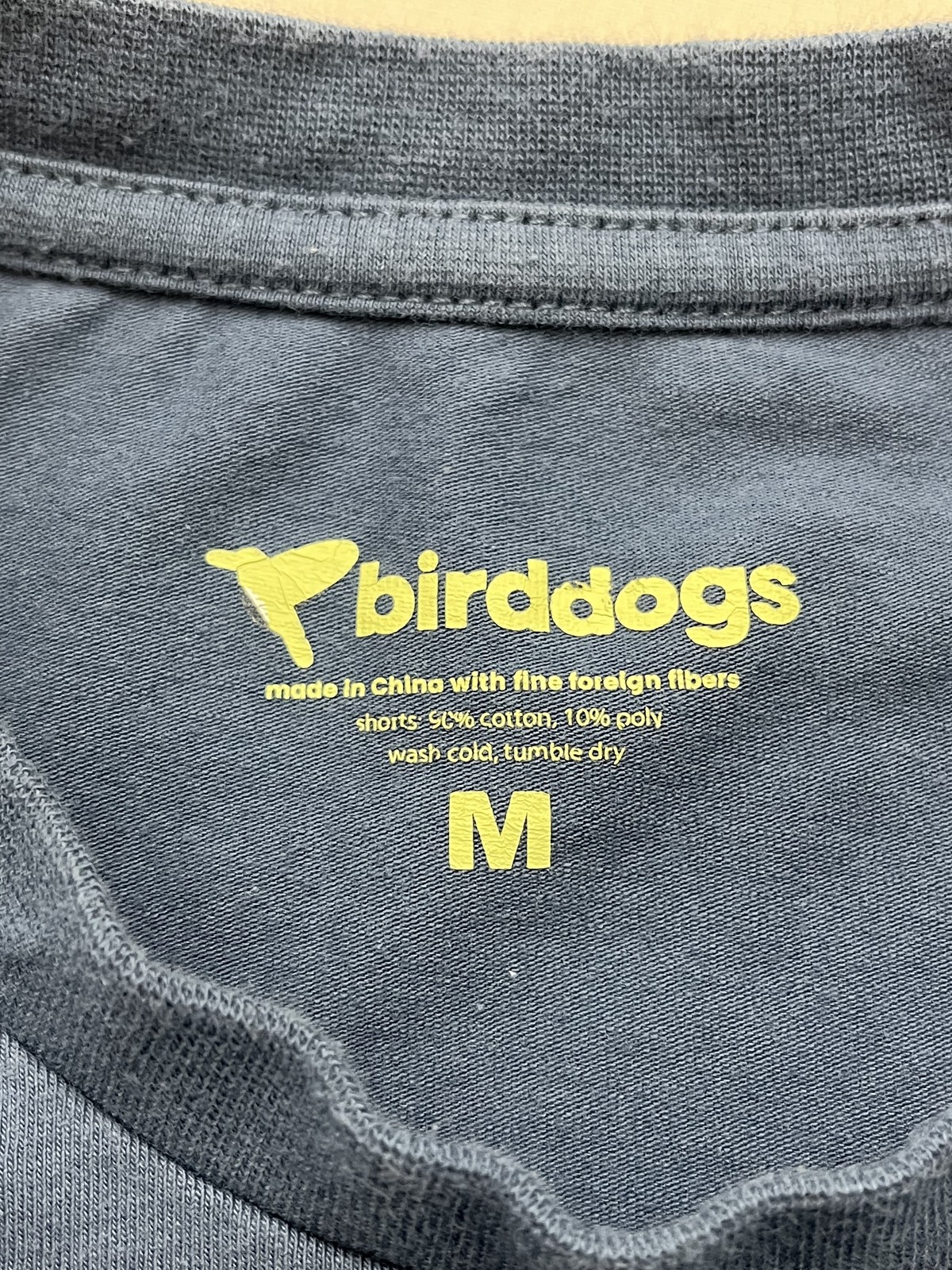 Birddogs Shirt Mens Medium Long Sleeve Pocket Crewneck Casual Embroidered Trim