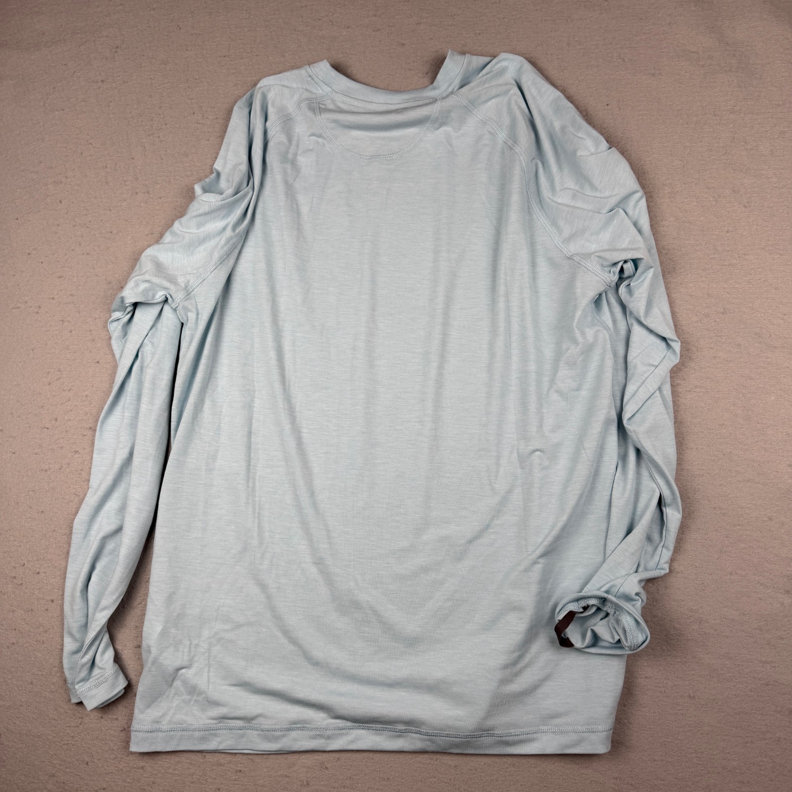Orvis Shirt Mens Medium Blue DriCast Long Sleeve Crew Fly Fishing Rayon UPF50