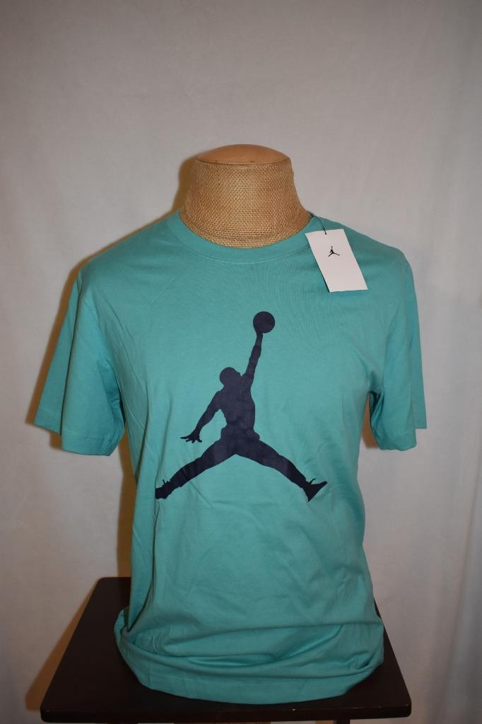 Jordan Men&rsquo;s Jumpman Short Sleeve T-Shirt CJ0921-393 Teal/Midnight Navy NWT