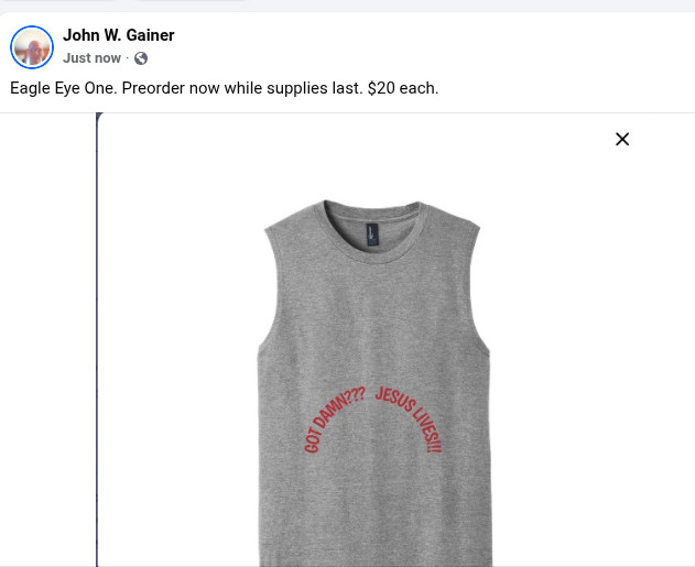 District V.I.T. Muscle Shirt « Grey/Red Lettering. » Sizes Small to 3XL