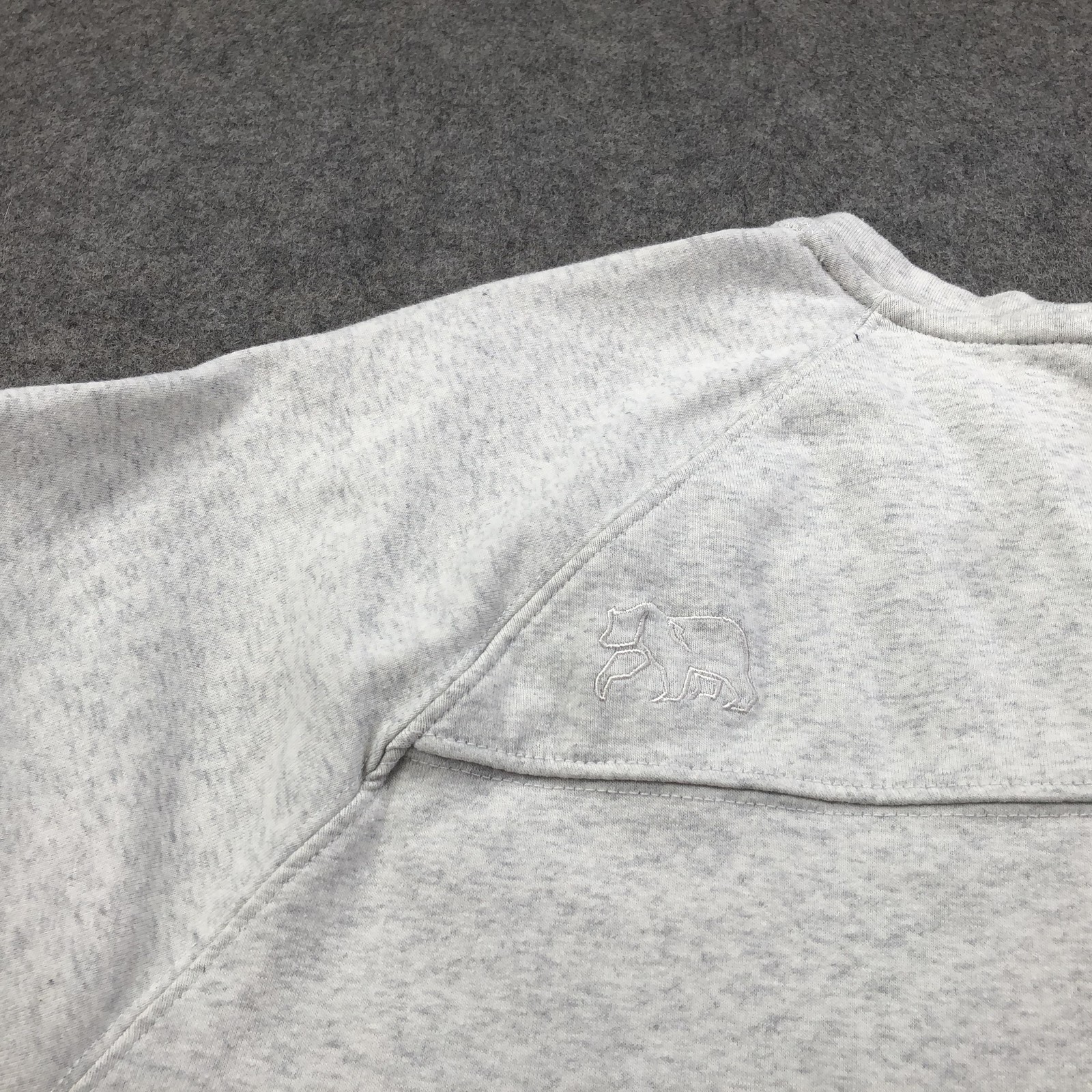 The Normal Brand Shirt Mens XL Gray Long Sleeve Henley Raglan Knit Jersey