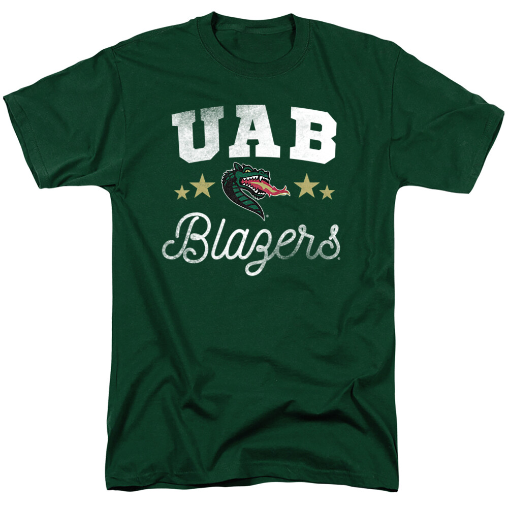 UAB Adult T-Shirt Blazers, Hunter Green, S-3XL