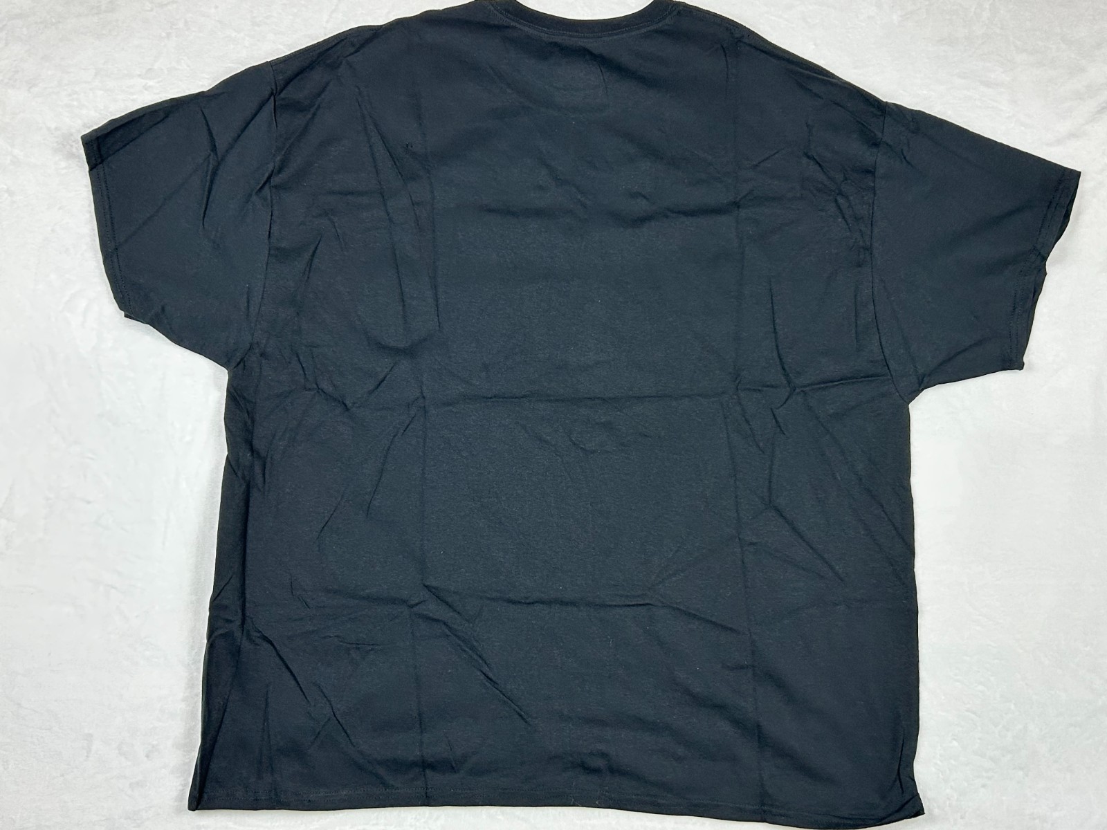 5 PACK Gildan Solid Black Heavy Cotton Short Sleeve Blank Tee Shirt Sz_XL