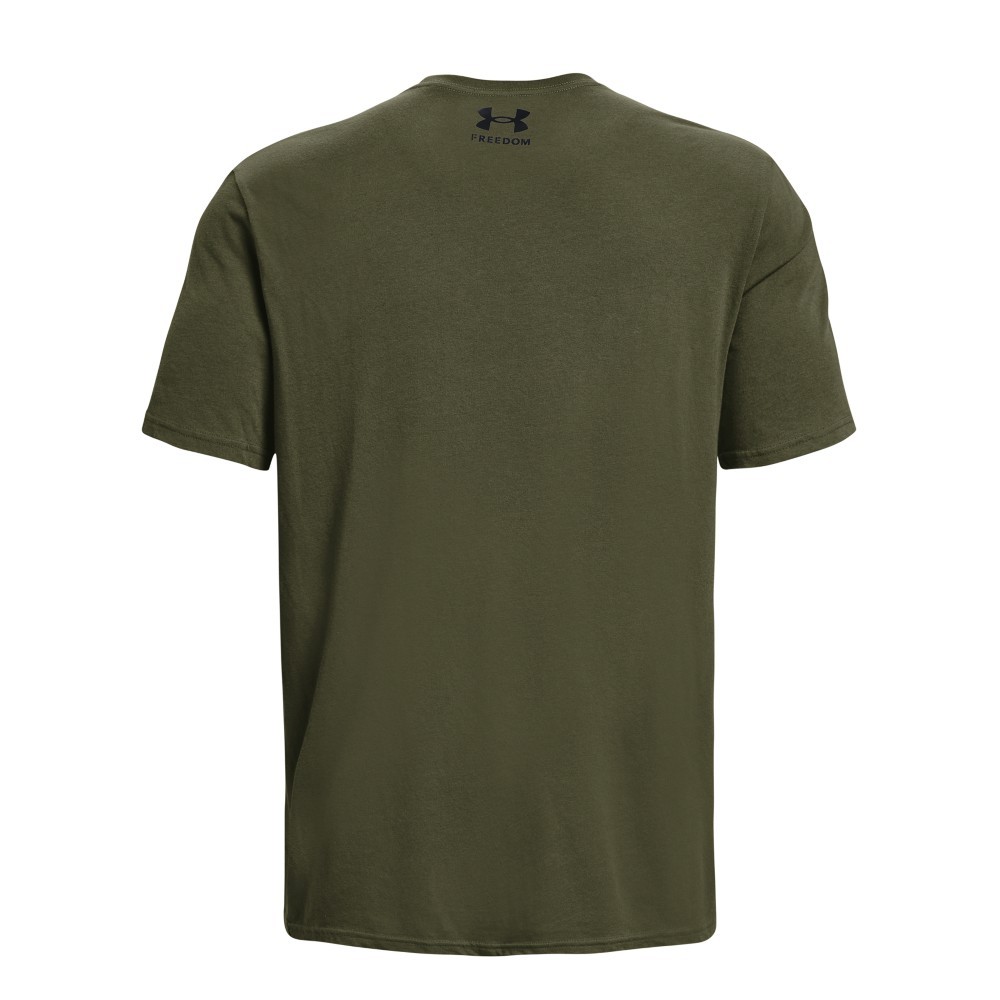 Under Armour 1373885 Men&rsquo;s UA Freedom Chest Graphic T-Shirt – OD Green – Small