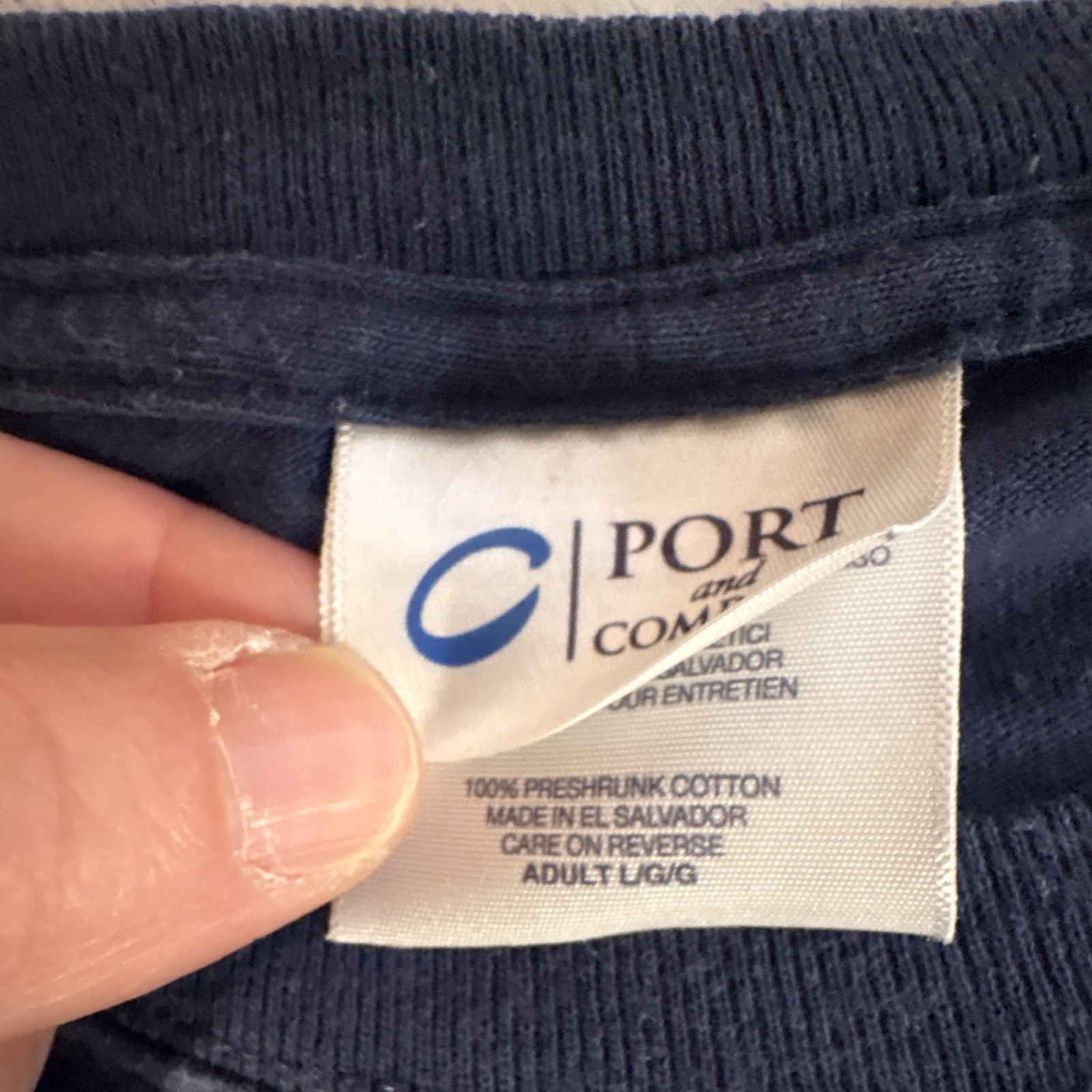 Men’s Port And Company Large Snowbird Tee