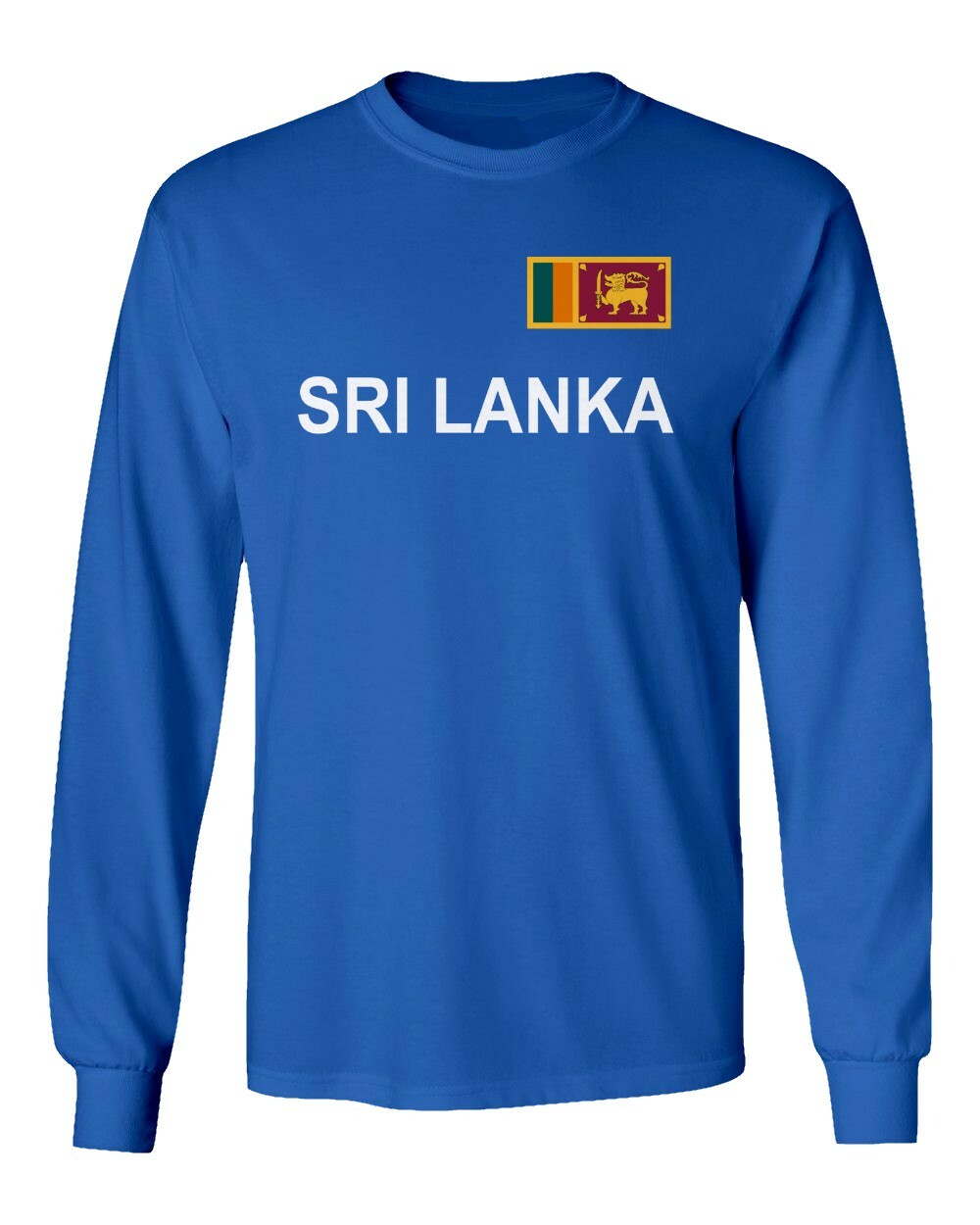 Cricket Sri Lanka Jersey Style Fans Supporter Men&rsquo;s Long Sleeve T-Shirt