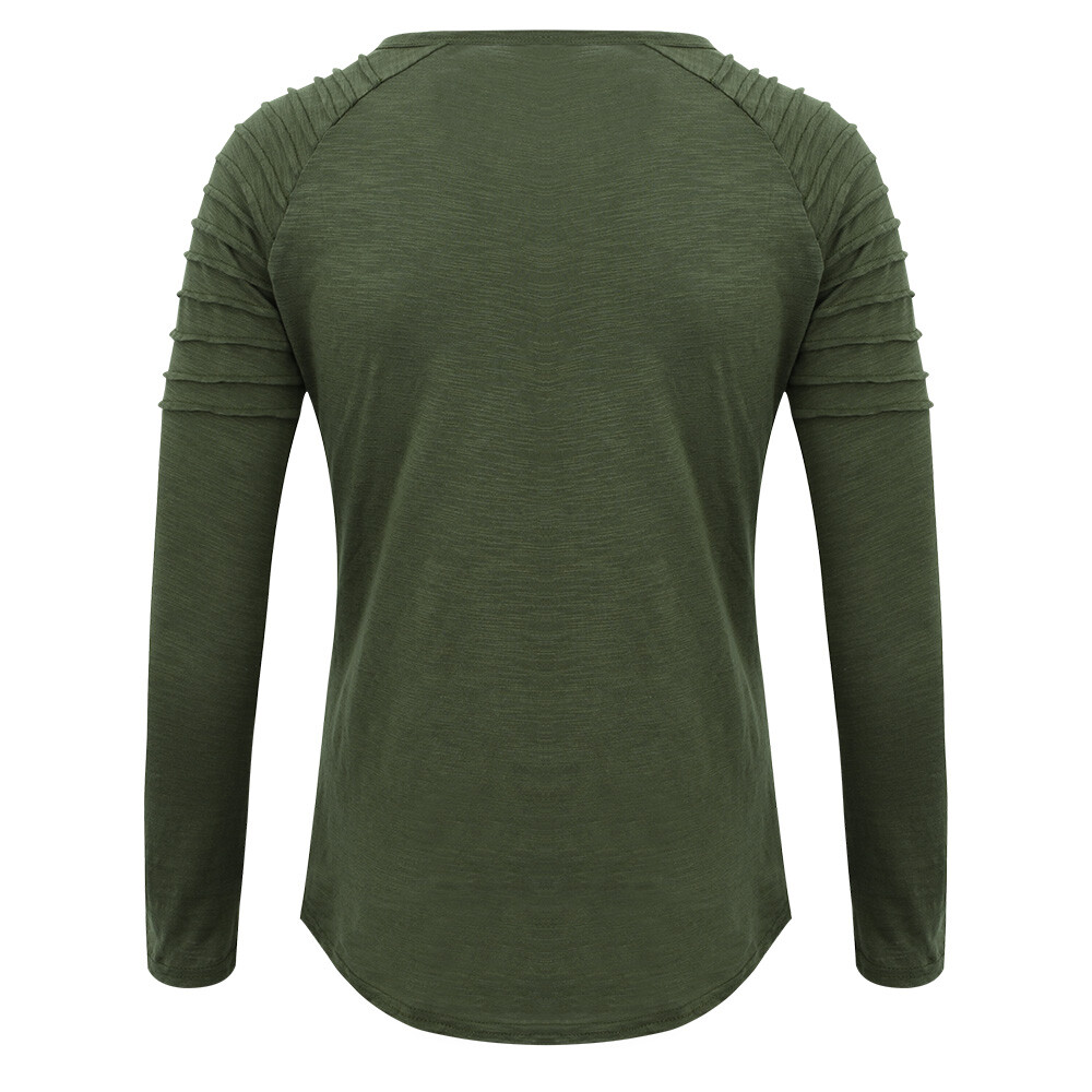 Mens Muscle T Shirt Slim Fit Top Gym Crew Neck Long Sleeve Plain Tee Shirt UK