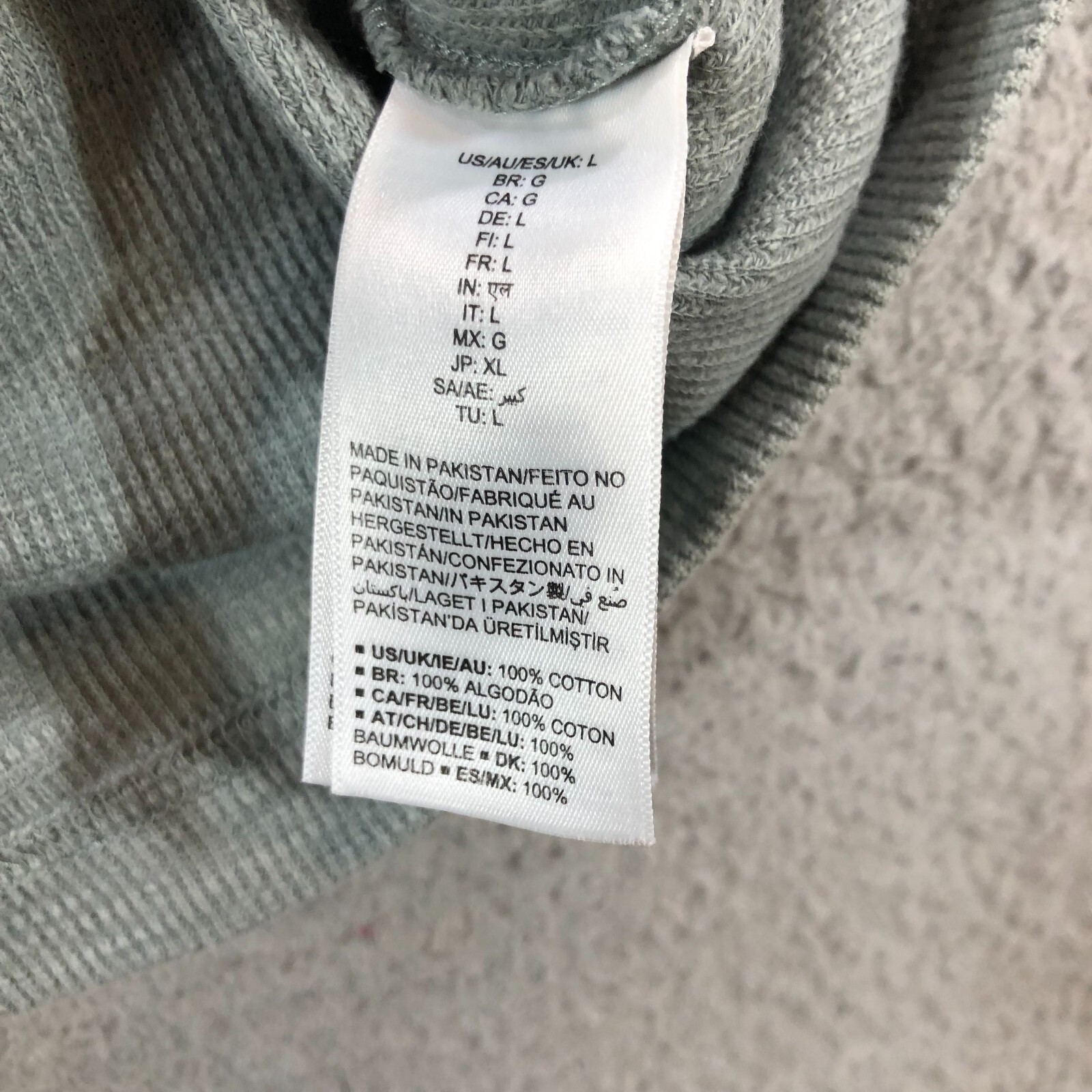 goldthreads T shirt mens L gray slate thick woven pocket tee