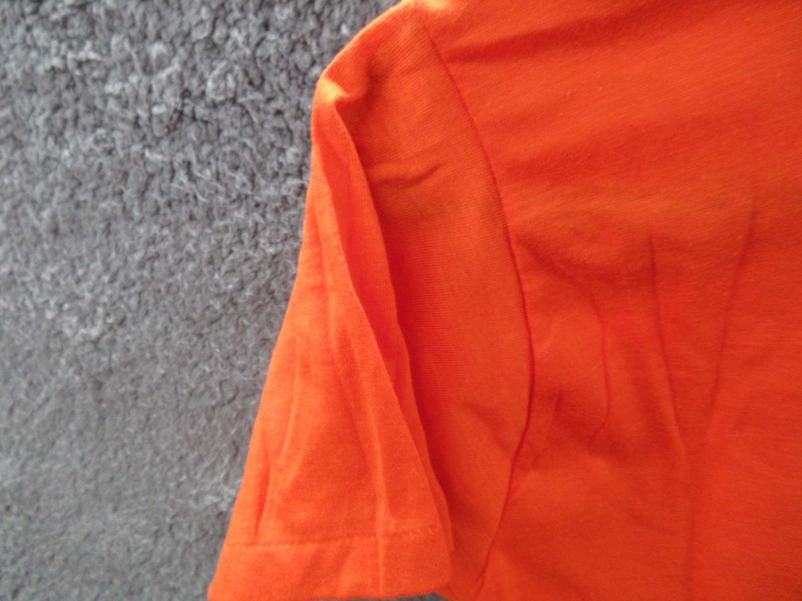 Vintage NWOT Bantam Men&rsquo;s Small Orange Solid Plain T-shirt